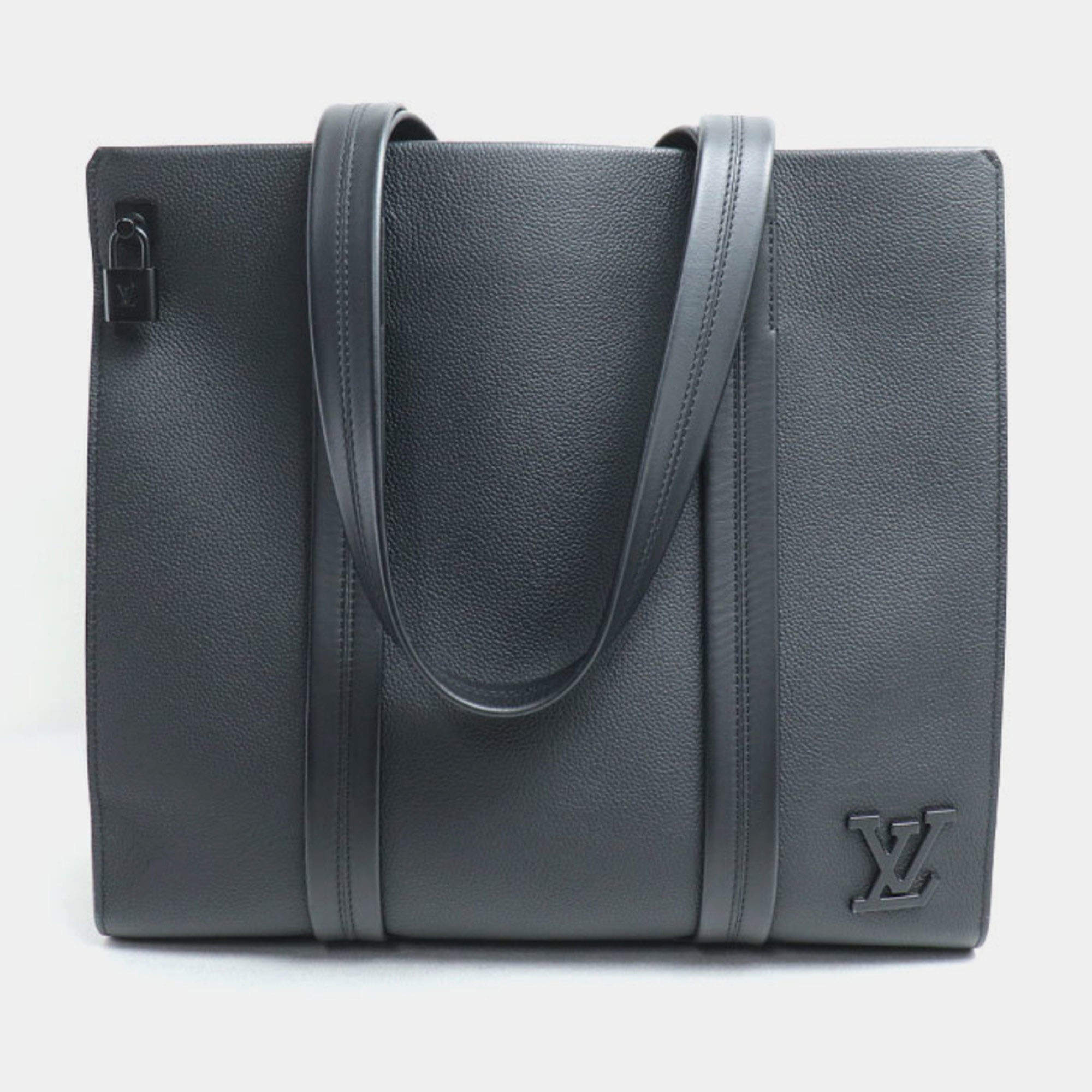 Pre Owned Louis Vuitton Take Off Tote Bag Aerogram Black