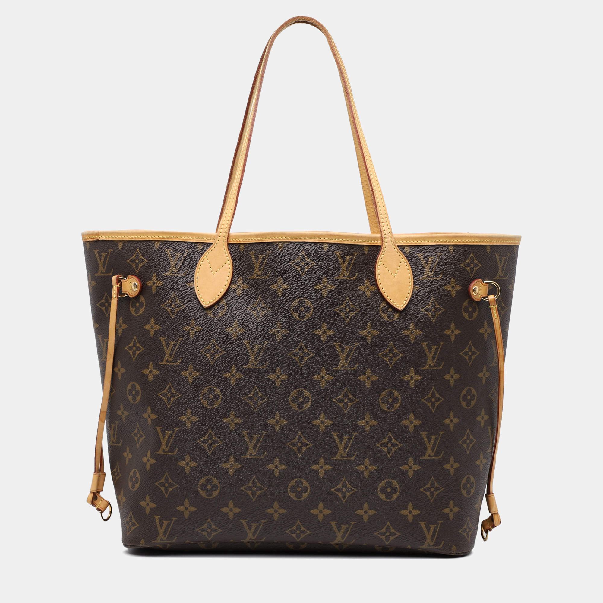 Pre Owned Louis Vuitton Brown Monogram Neverfull MM