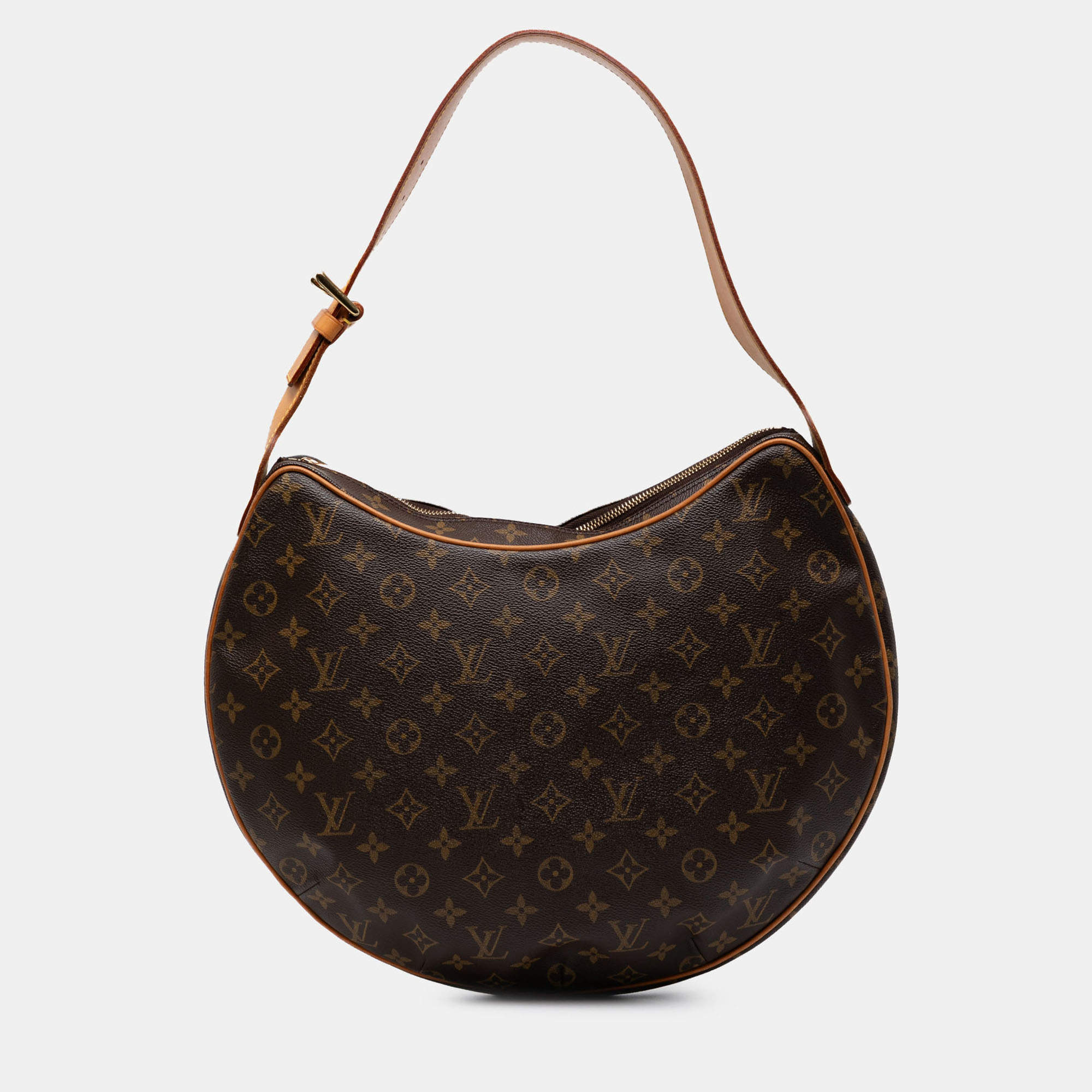 Pre Owned Louis Vuitton Brown Monogram Croissant GM