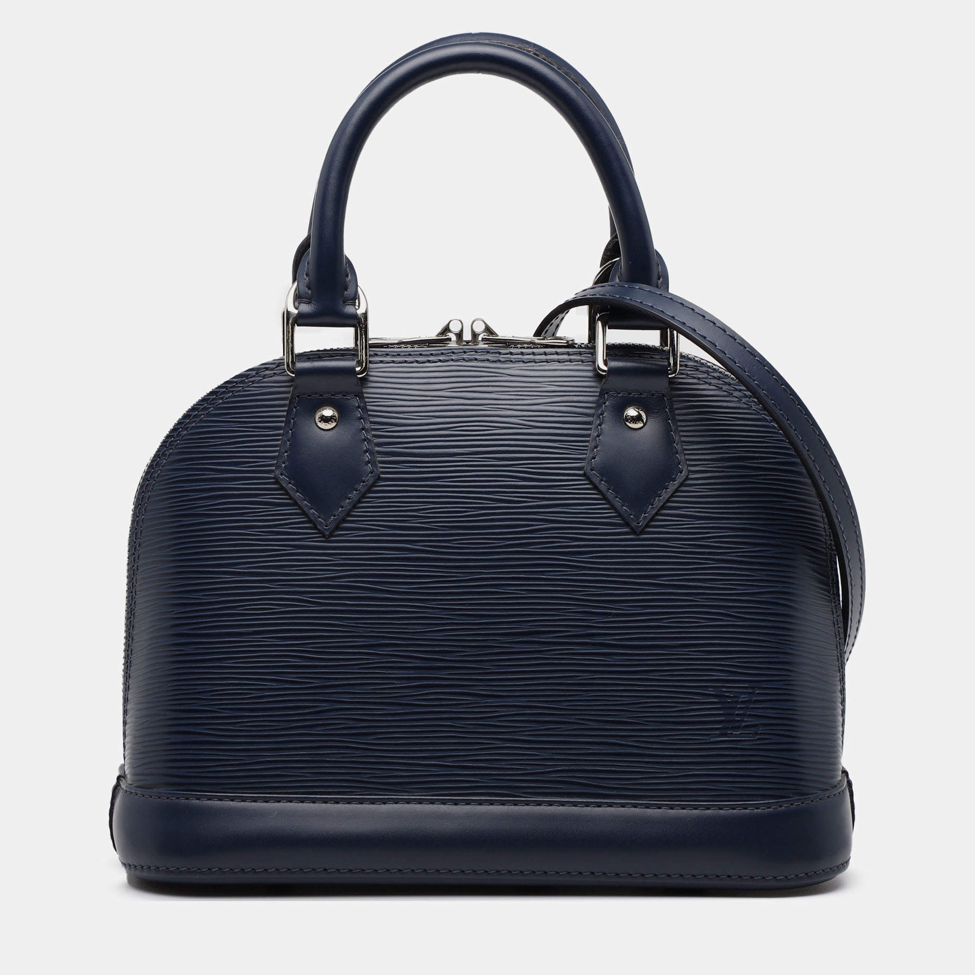 Pre Owned Louis Vuitton Navy Blue Epi Alma BB