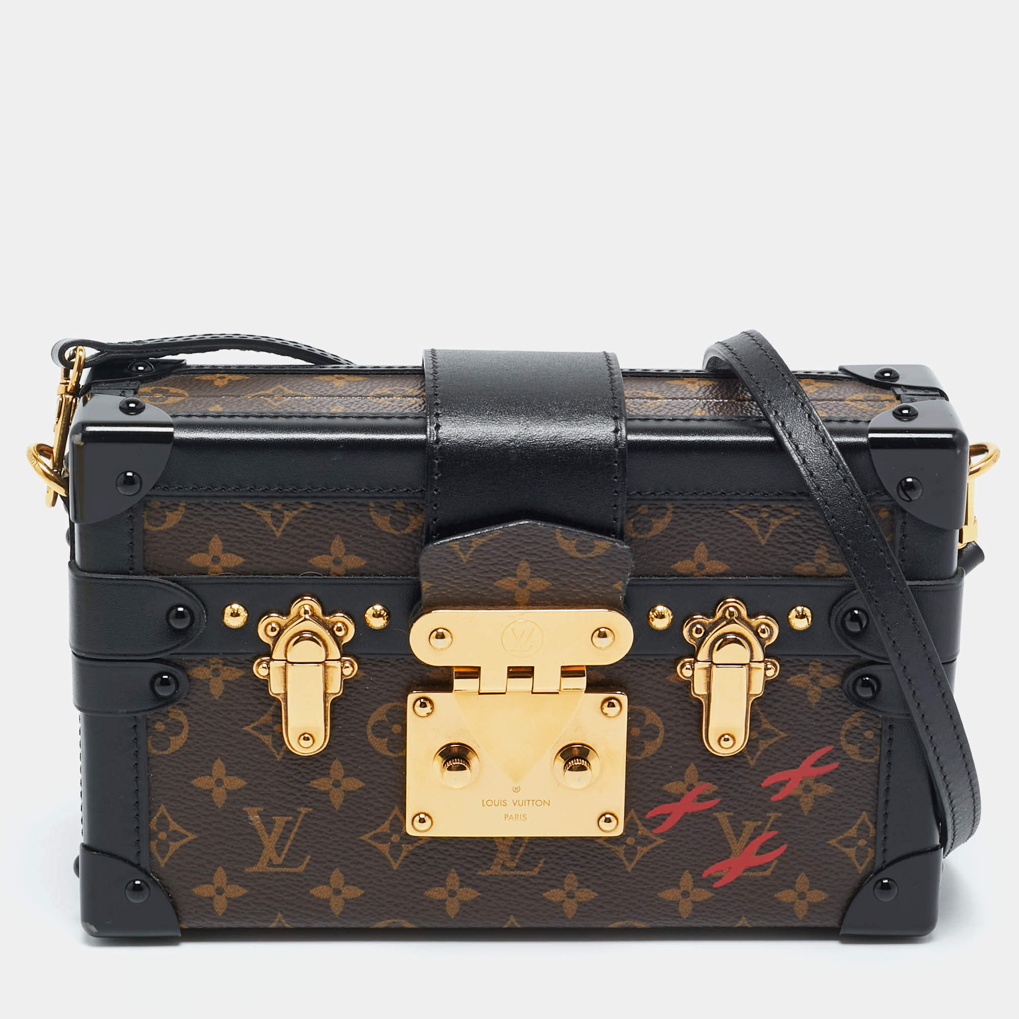 Pre Owned Louis Vuitton Monogram Canvas Petite Malle Bag