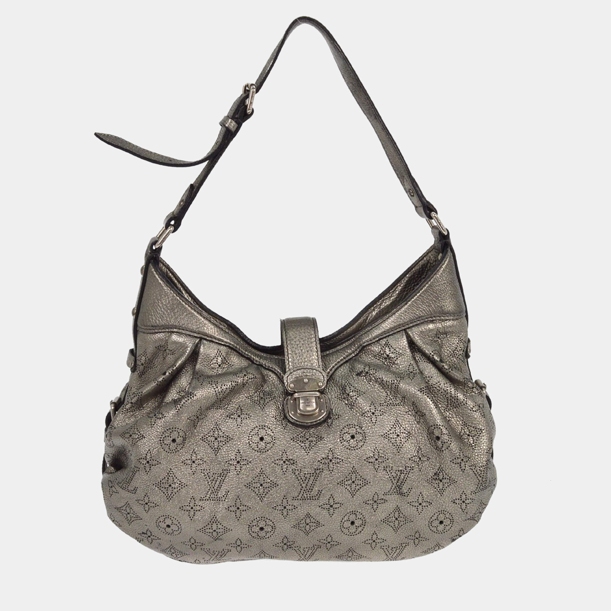 Pre Owned Louis Vuitton Silver Mahina XS Shoulder Bag