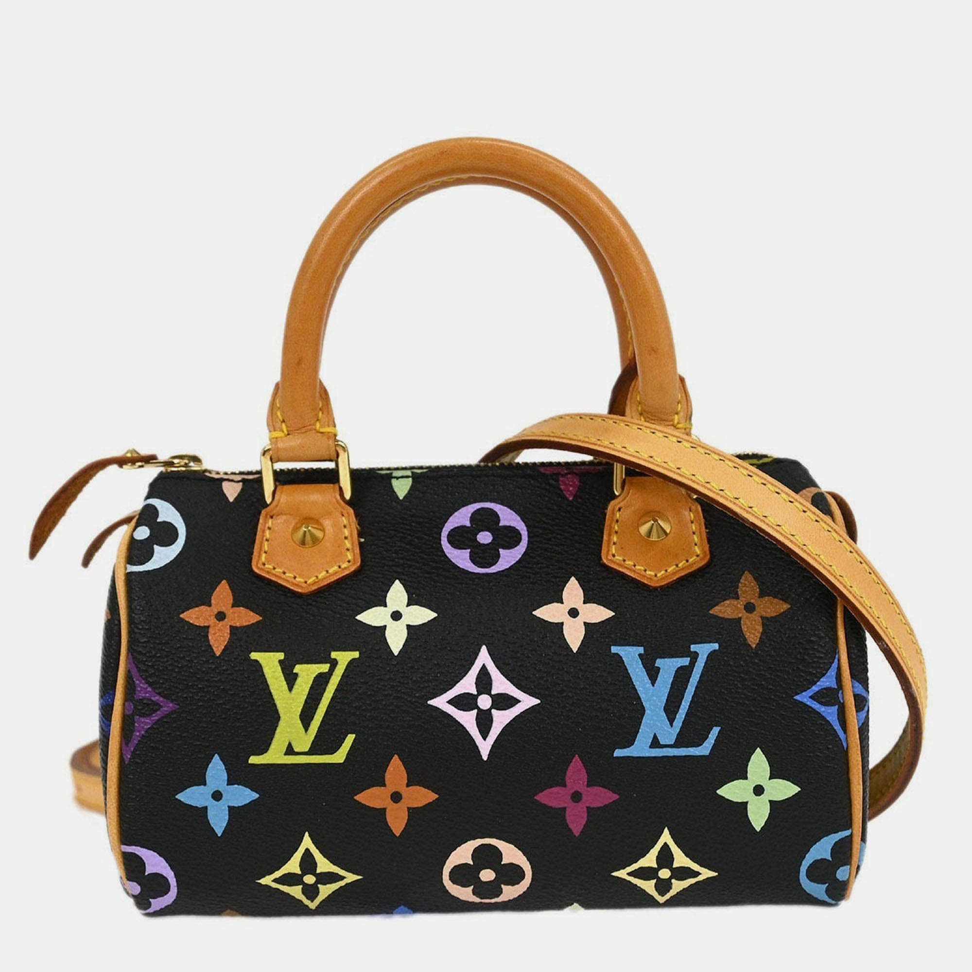 Pre Owned Louis Vuitton Multicolor Mini Speedy 2way Handbag