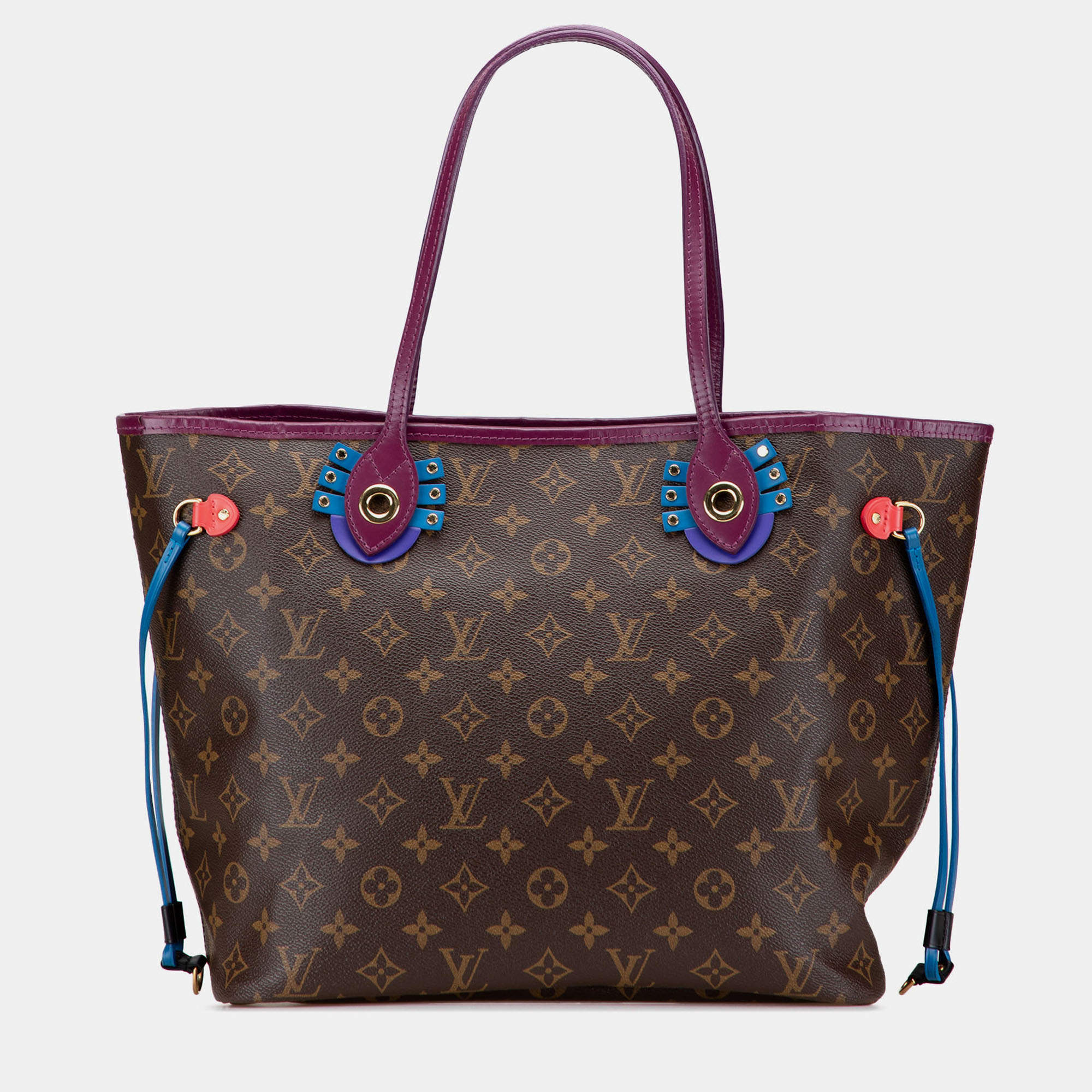 Pre Owned Louis Vuitton Brown Monogram Totem Neo Neverfull MM