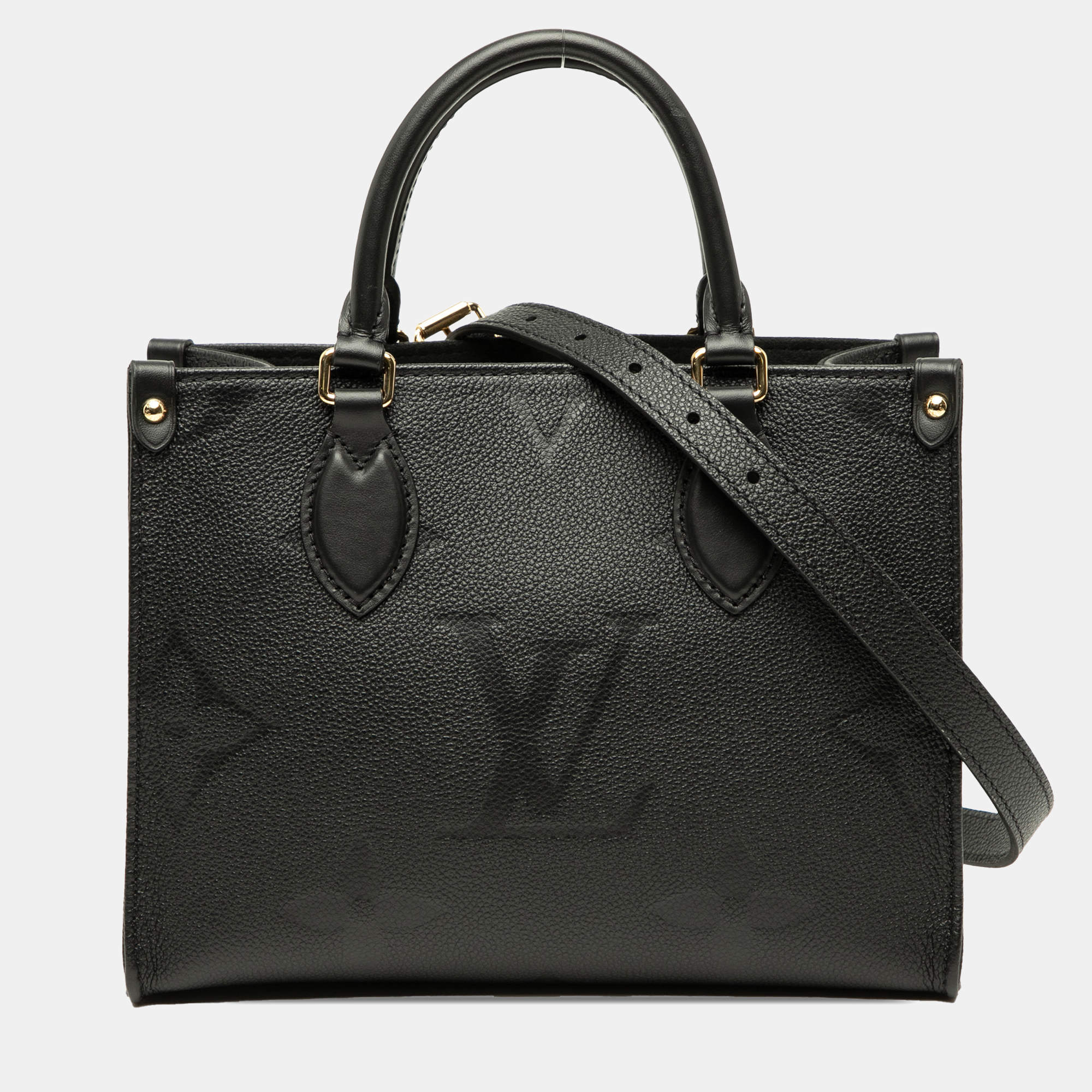 Pre Owned Louis Vuitton Black Monogram Empreinte Onthego PM
