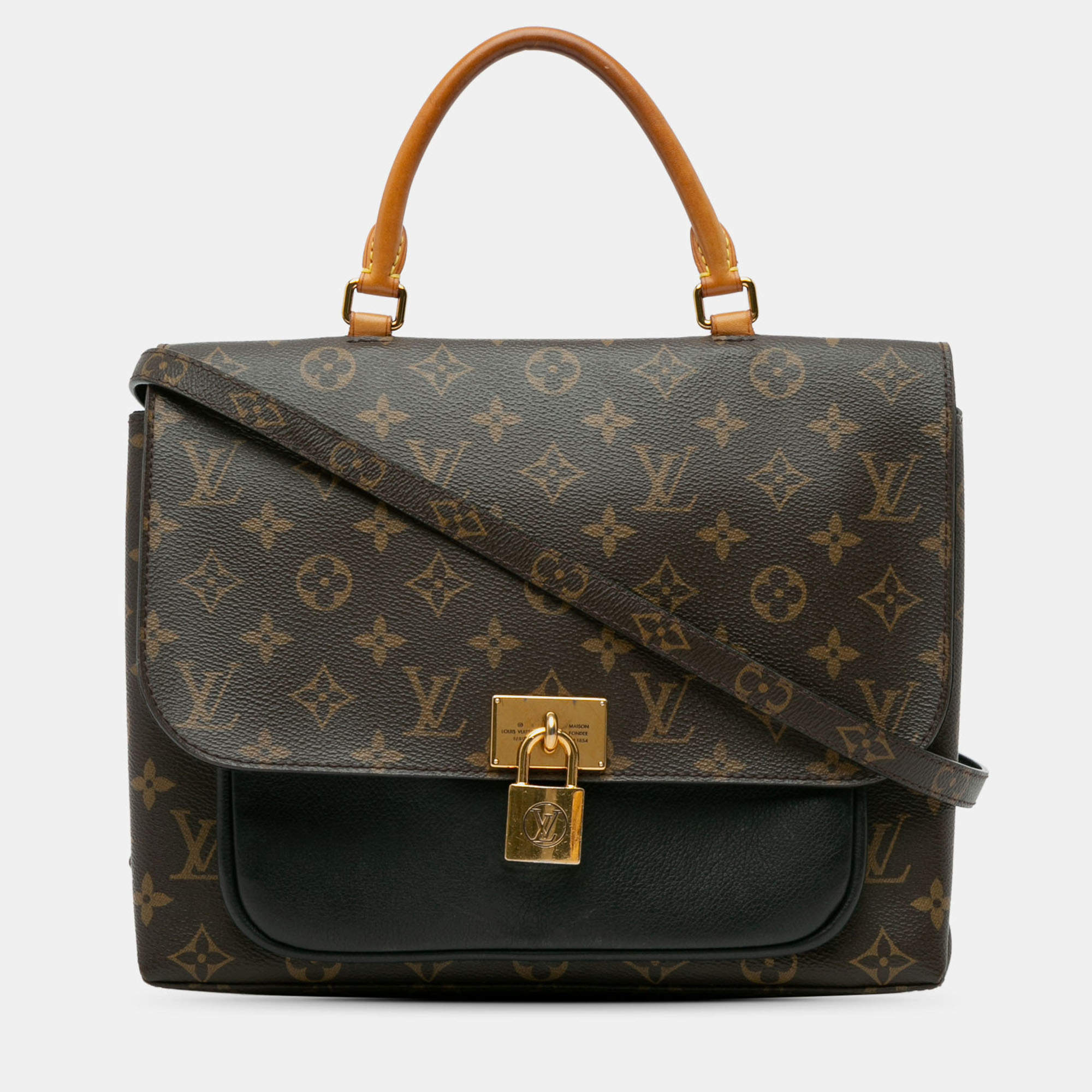 Pre Owned Louis Vuitton Brown Monogram Marignan