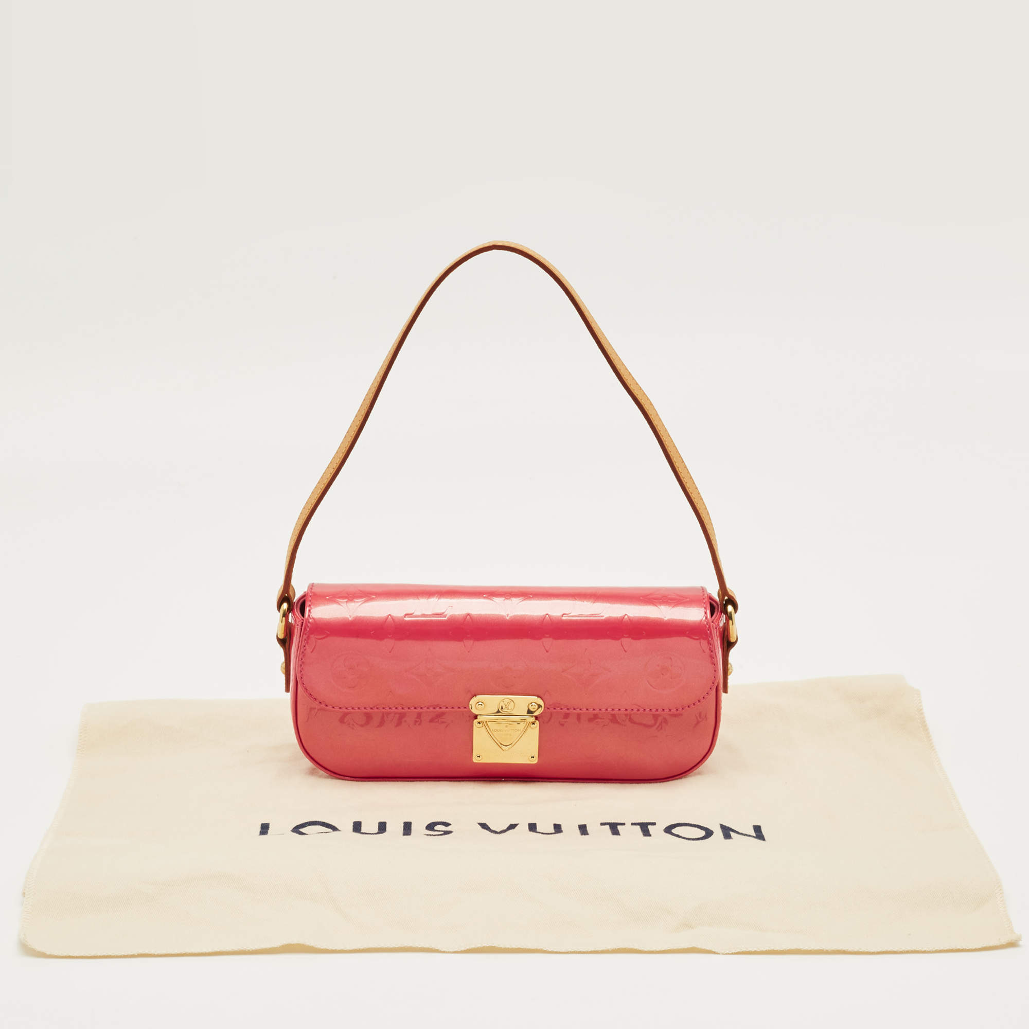 Louis Vuitton Framboise Monogram Vernis Malibu Street Clutch Bag