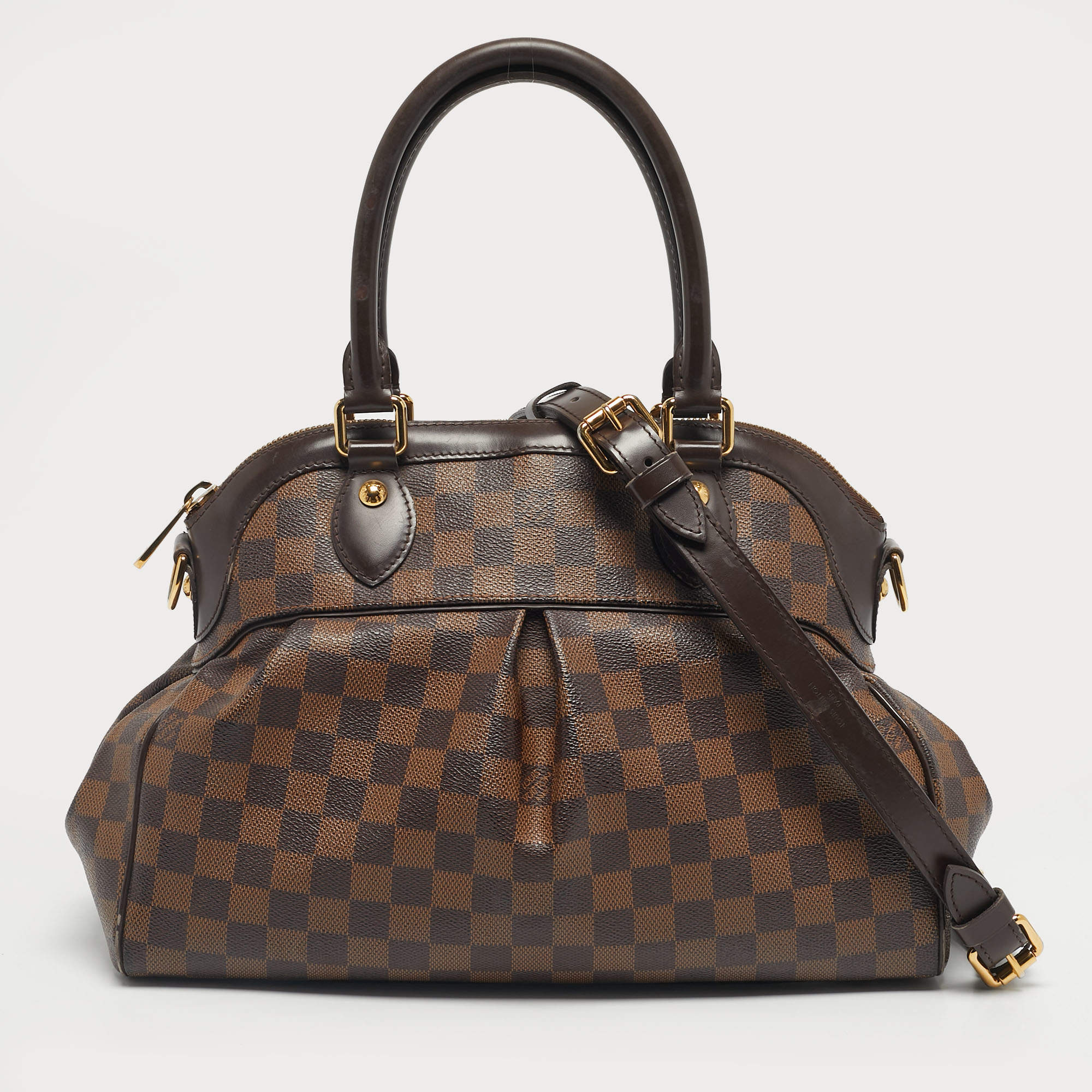 Pre Owned Louis Vuitton Damier Ebene Canvas Trevi PM Bag