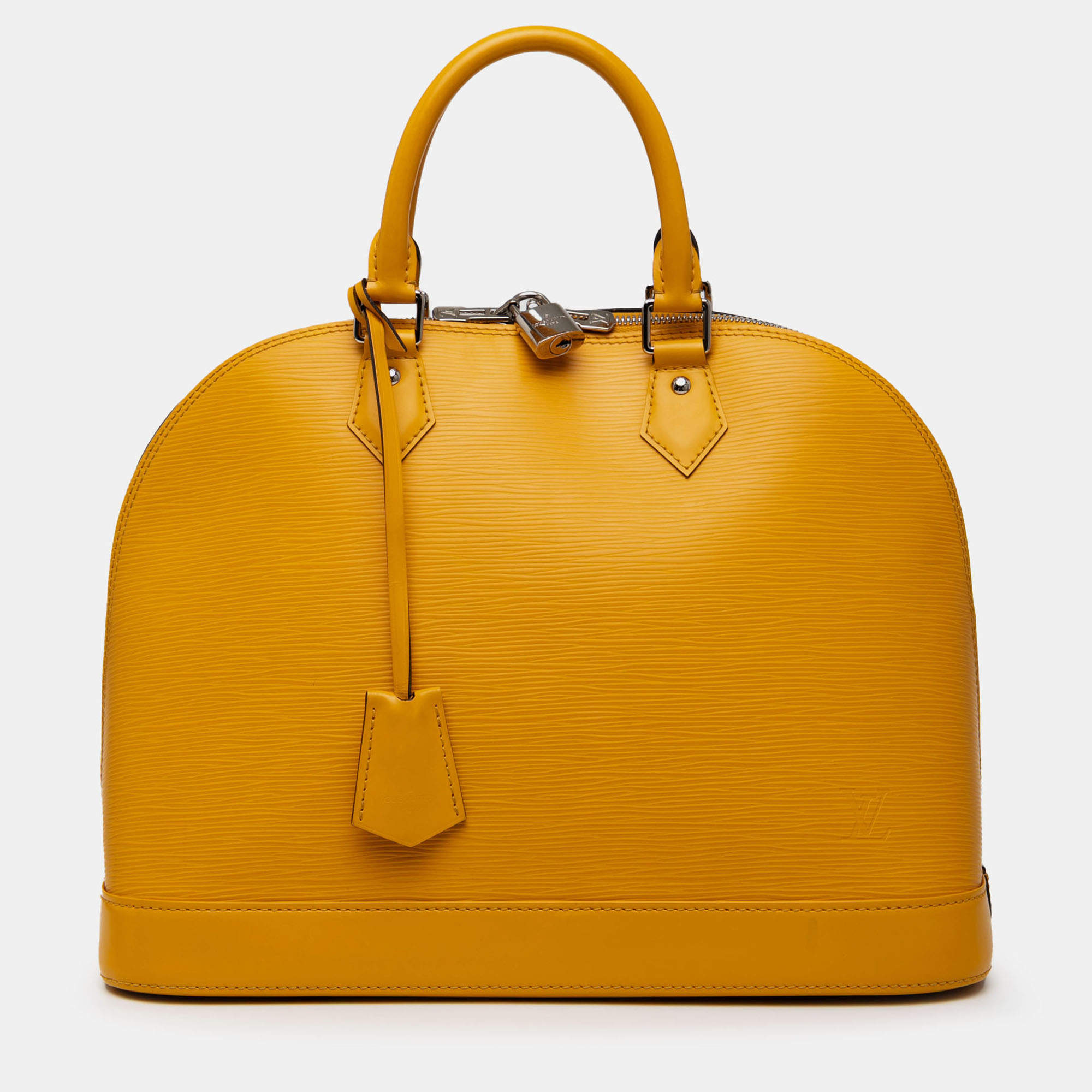Pre Owned Louis Vuitton Yellow Epi Alma MM