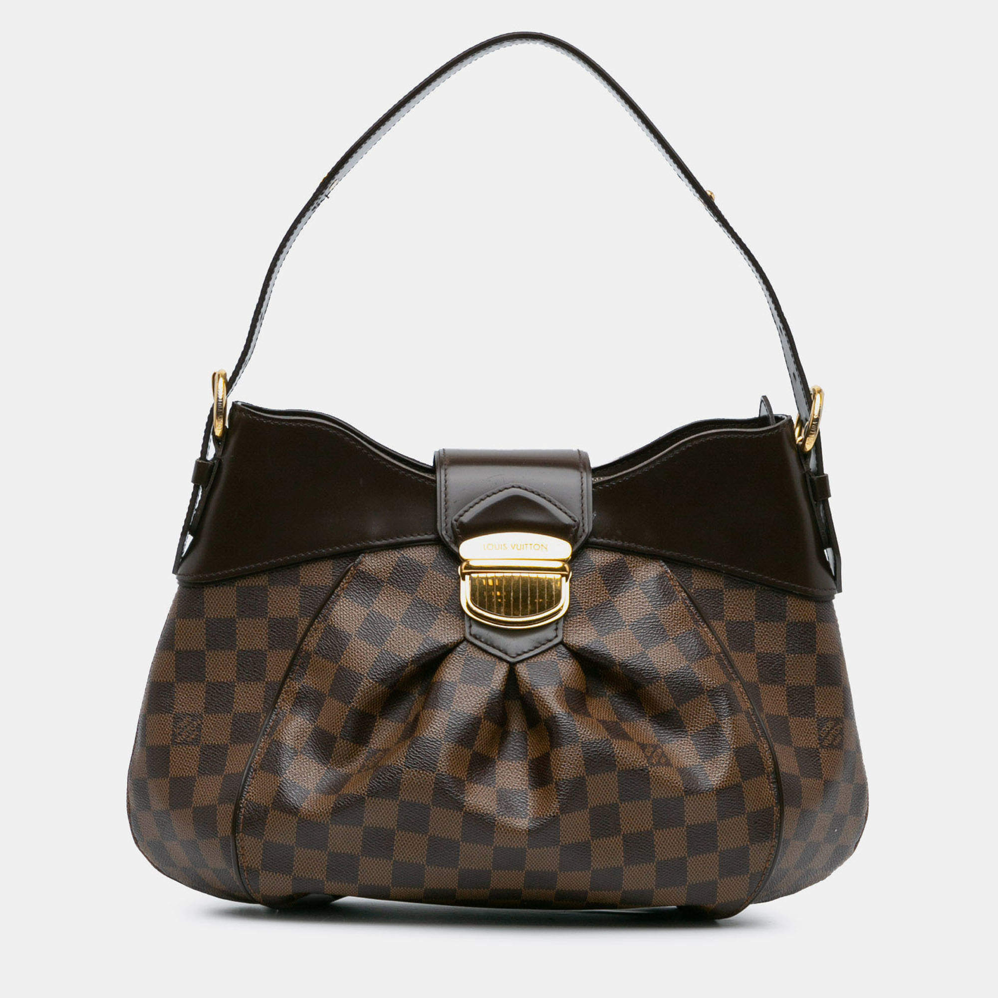 Pre Owned Louis Vuitton Brown Damier Ebene Sistina MM