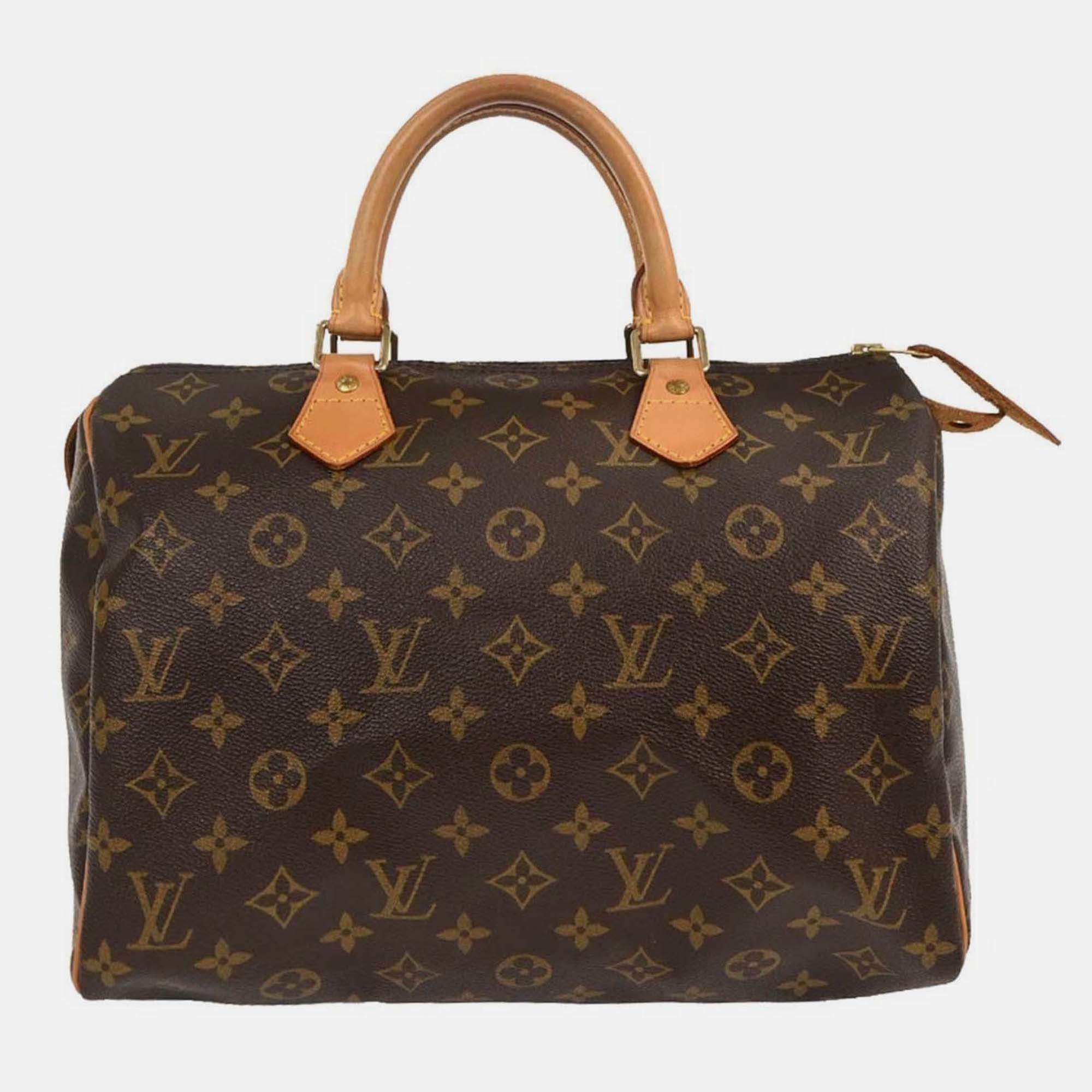 Pre Owned Louis Vuitton Monogram Speedy 30 Handbag