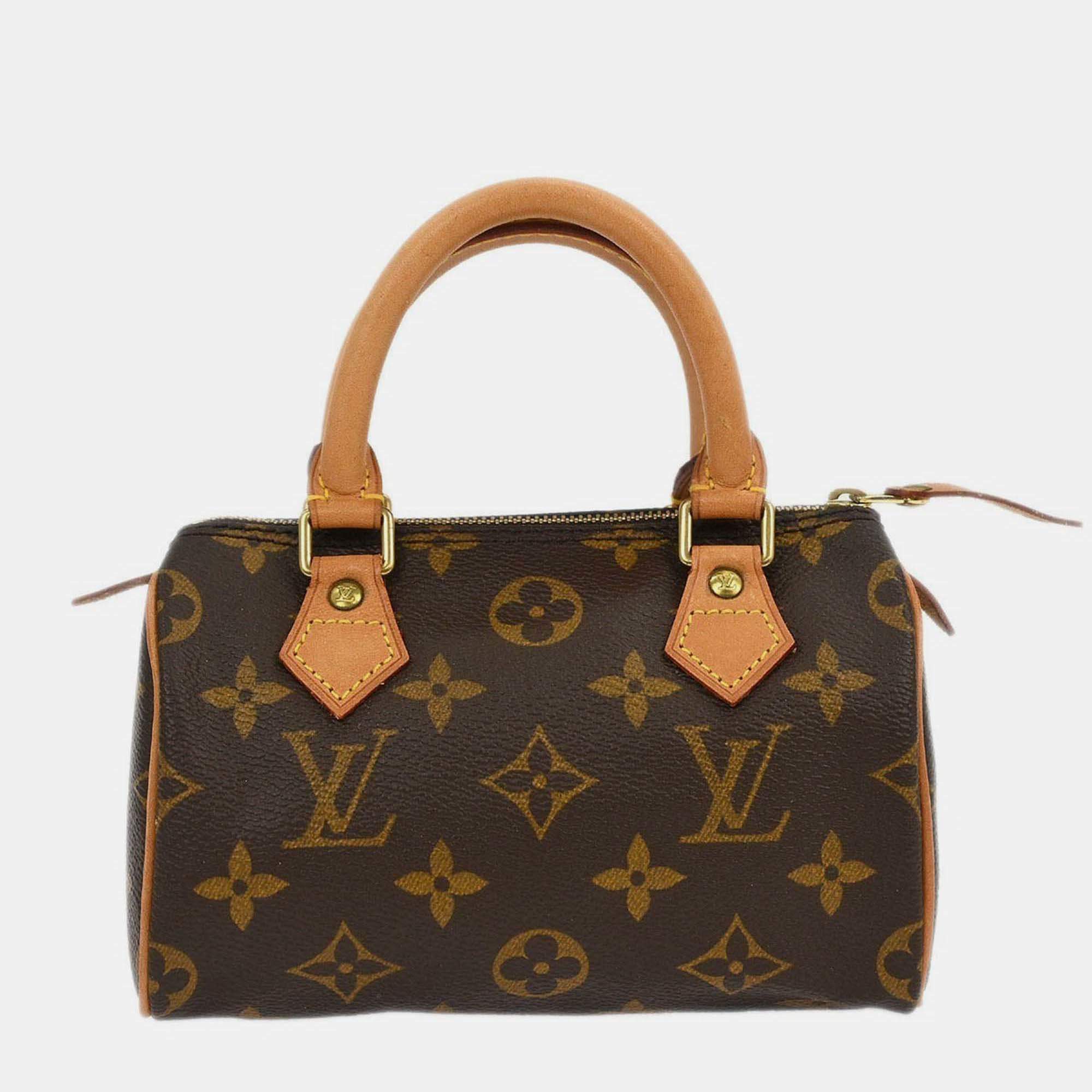 Pre Owned Louis Vuitton Monogram Mini Speedy Handbag