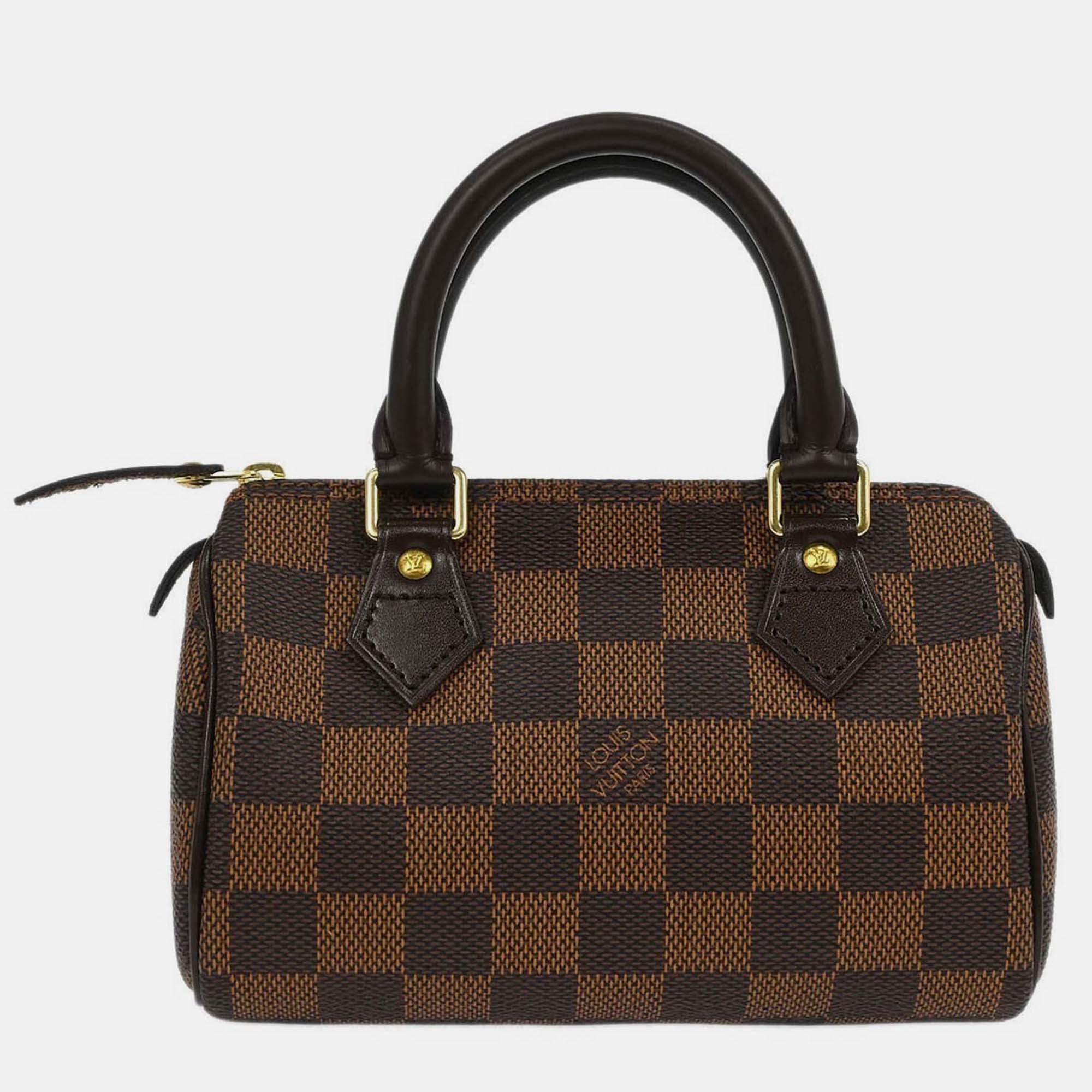Pre Owned Louis Vuitton Damier Mini Speedy Handbag
