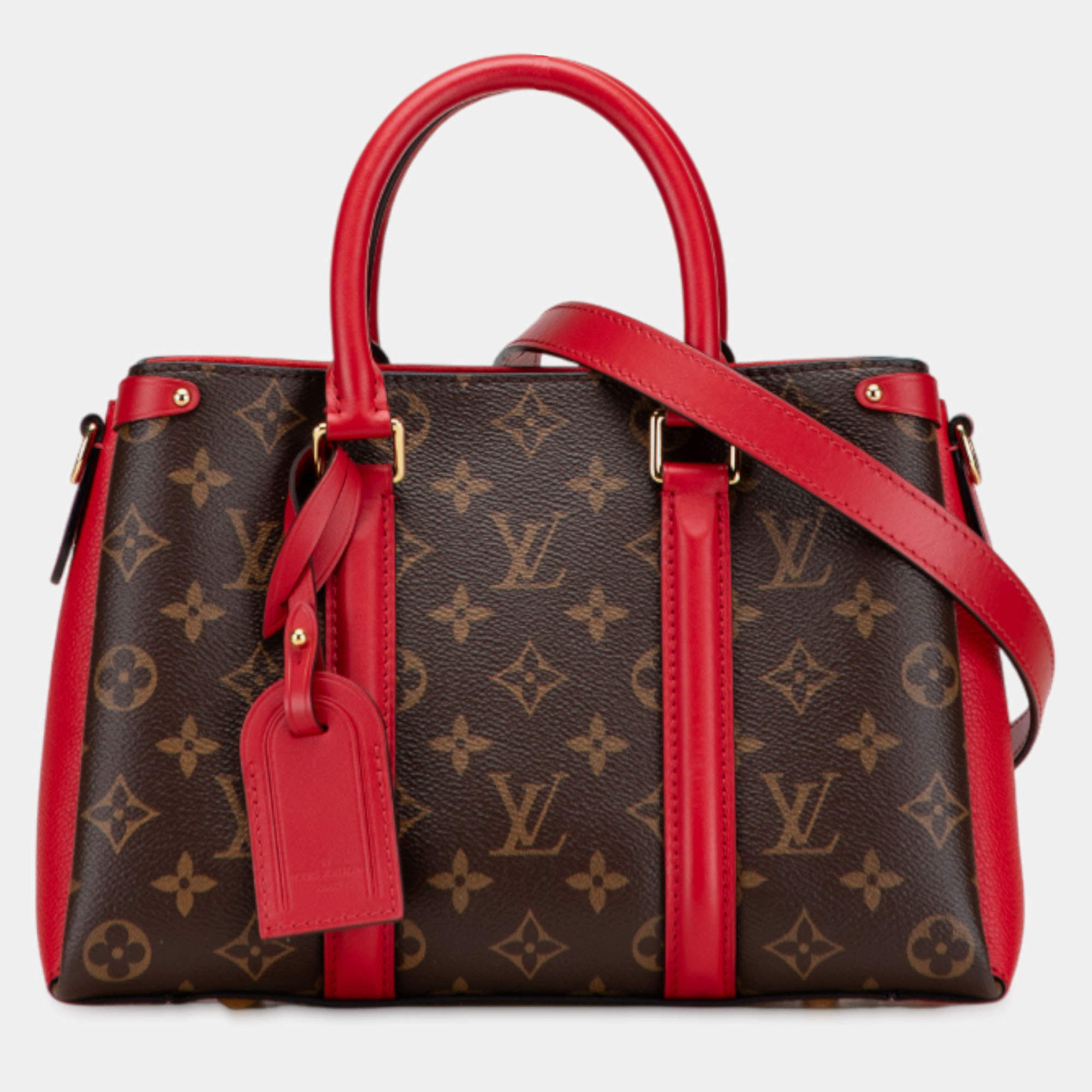 Pre Owned Louis Vuitton Brown Monogram Soufflot BB