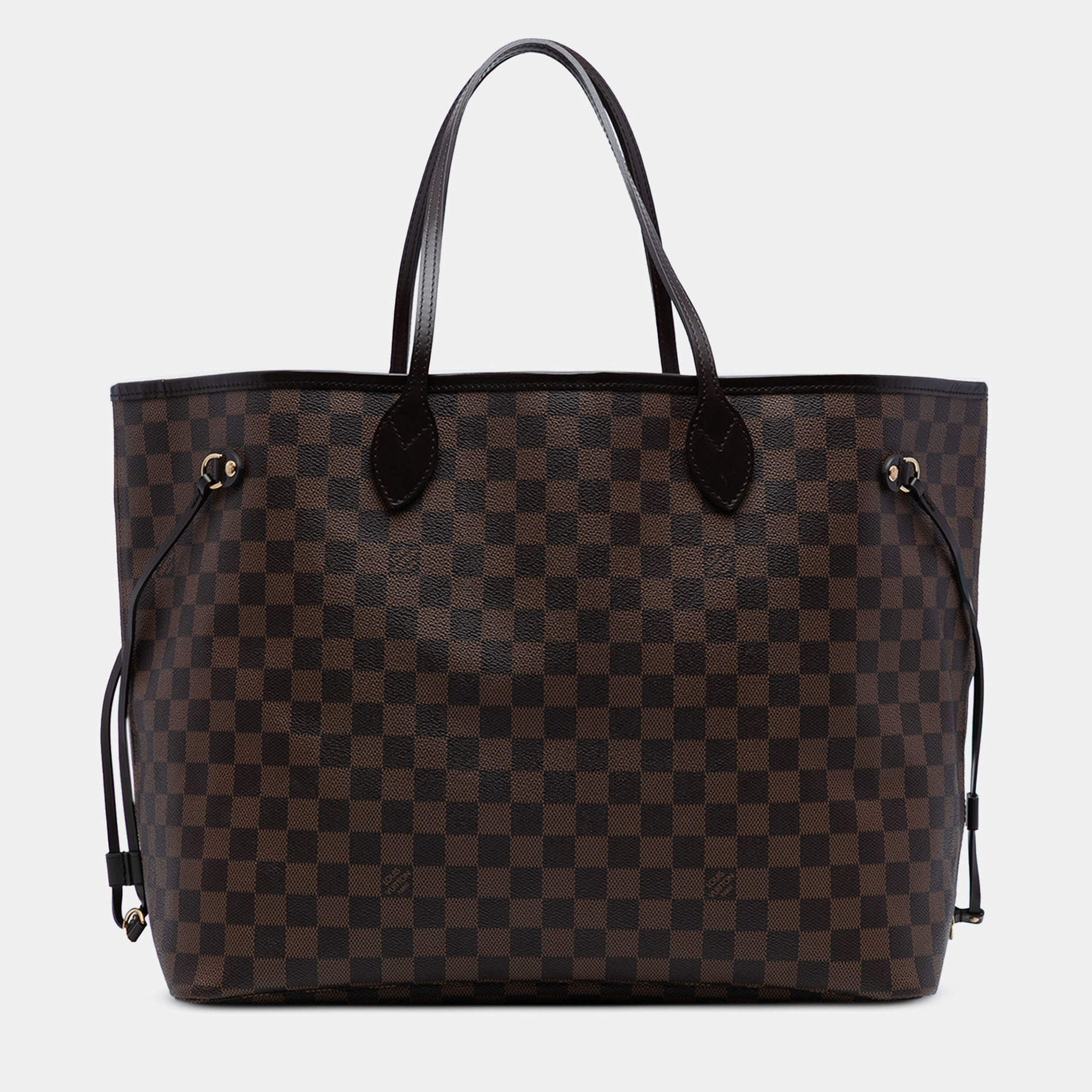 Pre Owned Louis Vuitton Brown Damier Ebene Neverfull GM