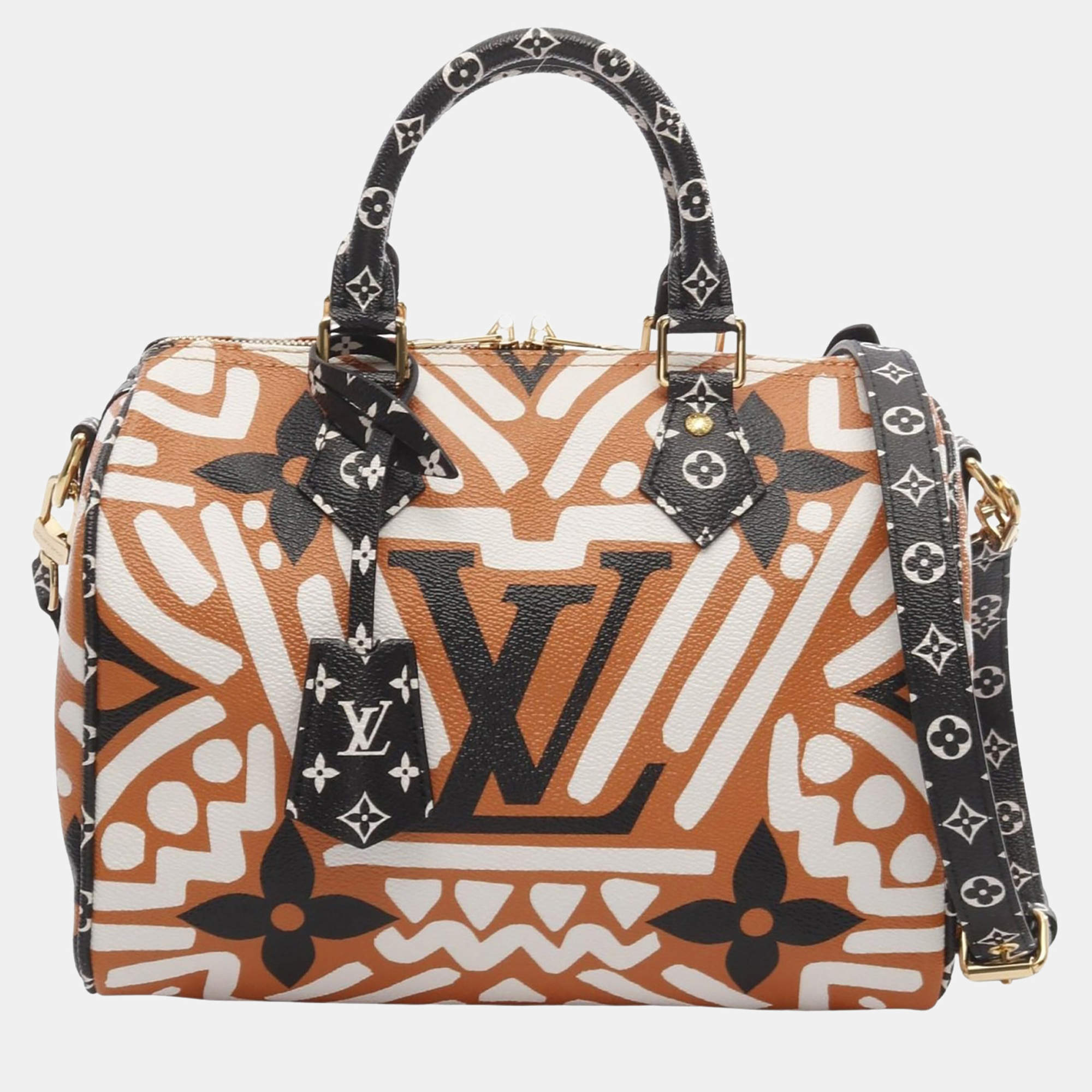 مملوكة مسبقًا Louis Vuitton Speedy Bandouliere 25 Limited Edition Crafty Monogram Giant Satchel Bag