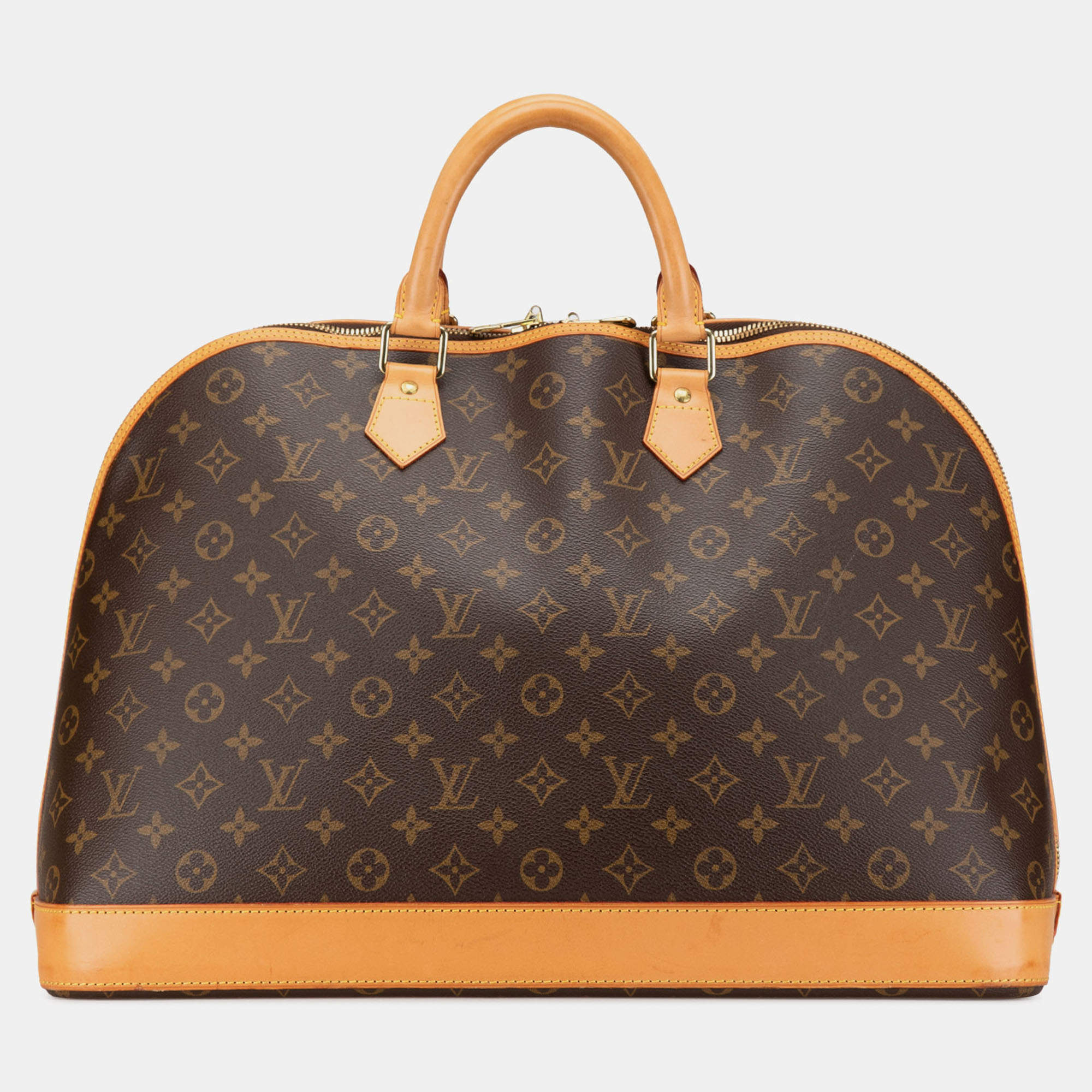 Pre Owned Louis Vuitton Brown Monogram Alma Voyage MM