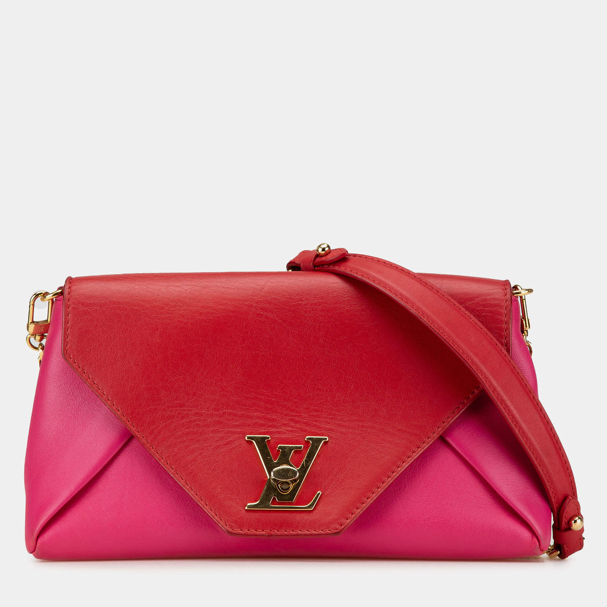 Pre Owned Louis Vuitton Purple Red Bicolor Love Note