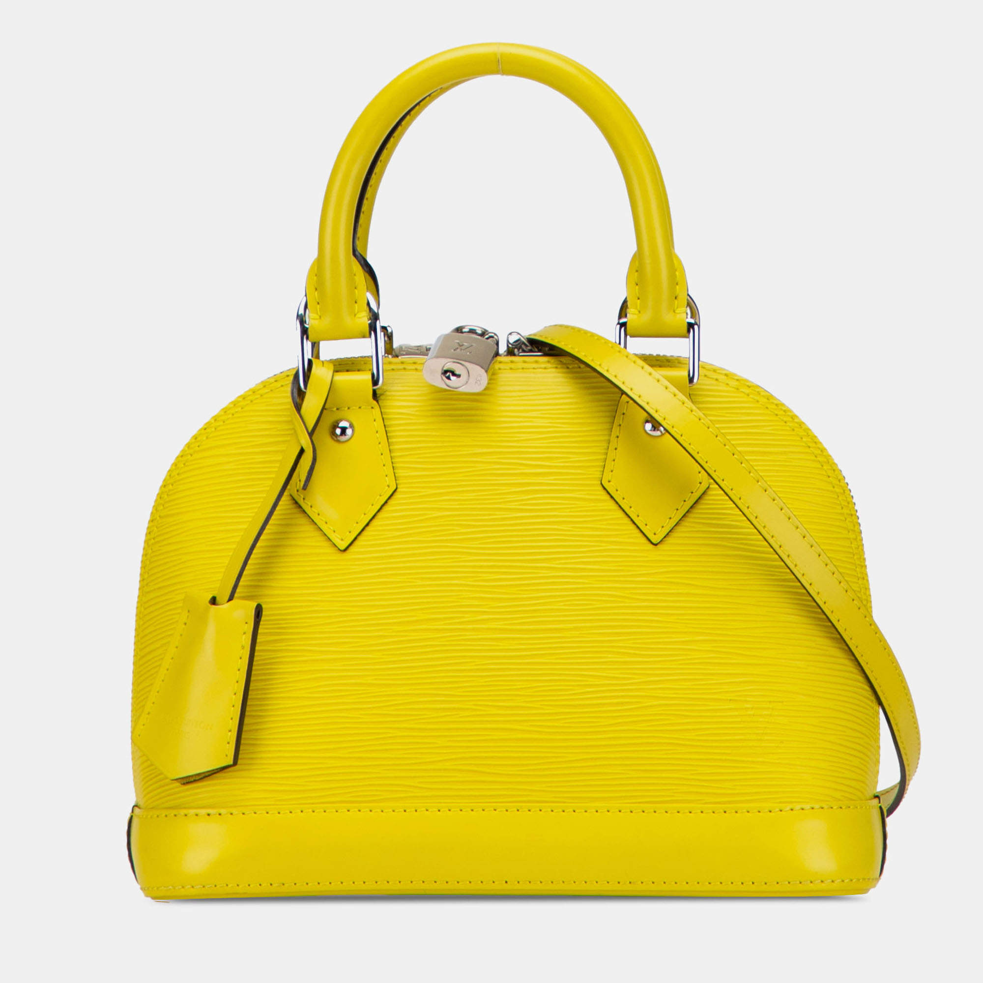 Pre Owned Louis Vuitton Yellow Epi Alma BB