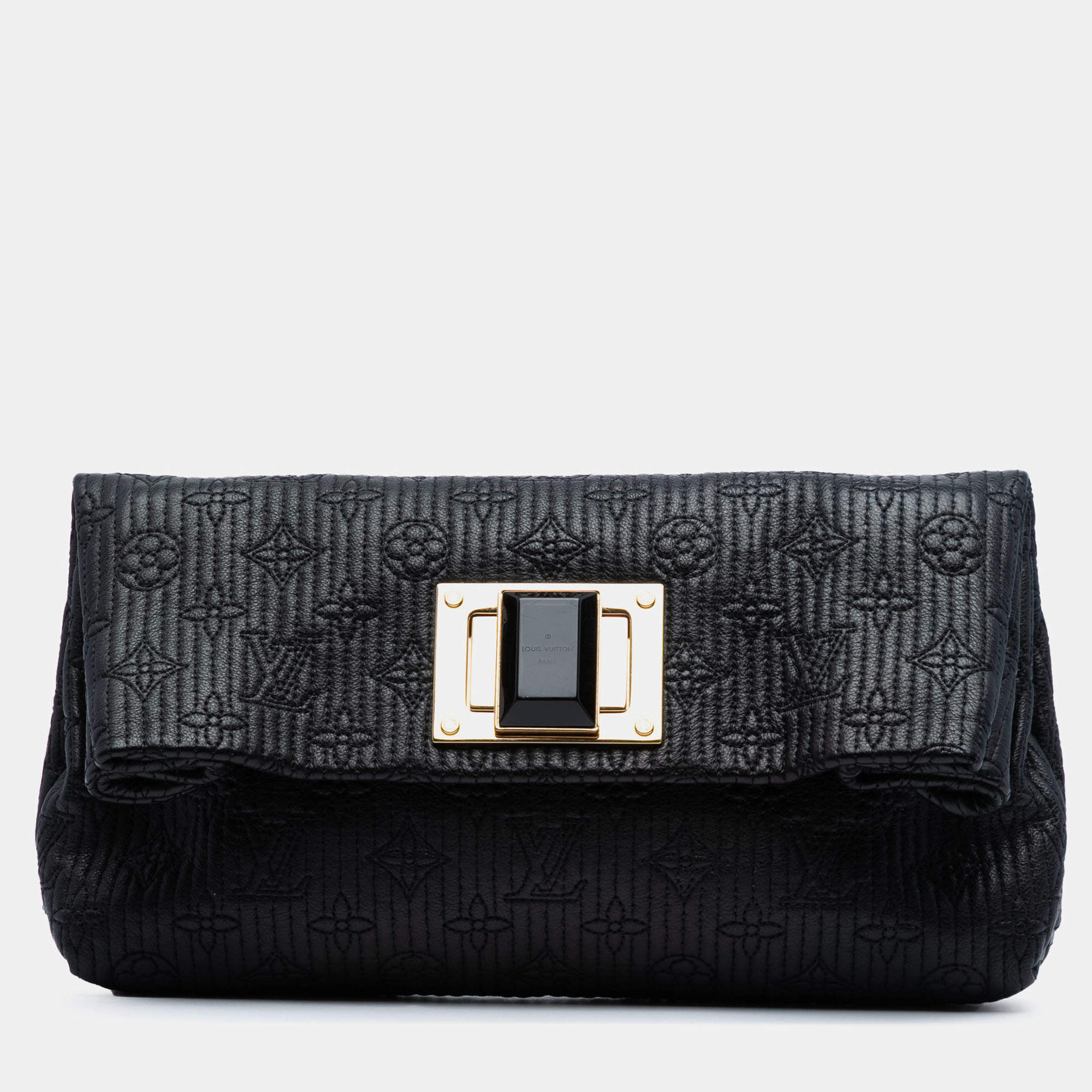 Pre Owned Louis Vuitton Black Monogram Pochette Altair