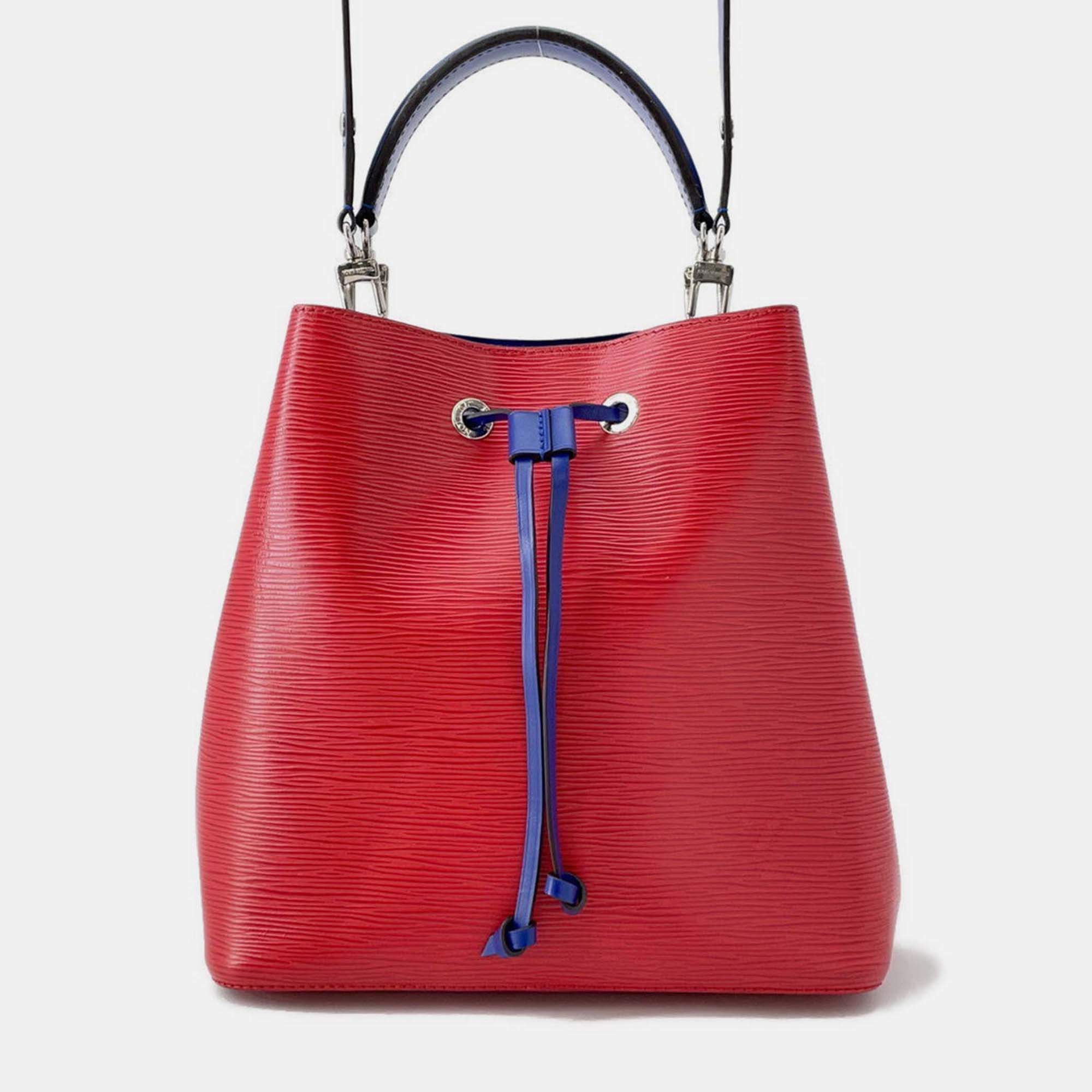Pre Owned Louis Vuitton Neonoe Coquelicot/Blue Epi Leather