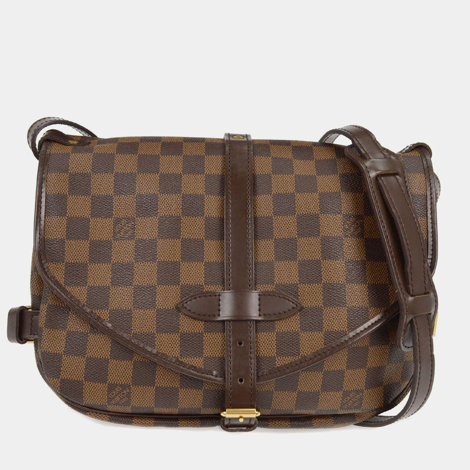 Pre Owned Louis Vuitton Damier Saumur 30 Messenger Shoulder Bag