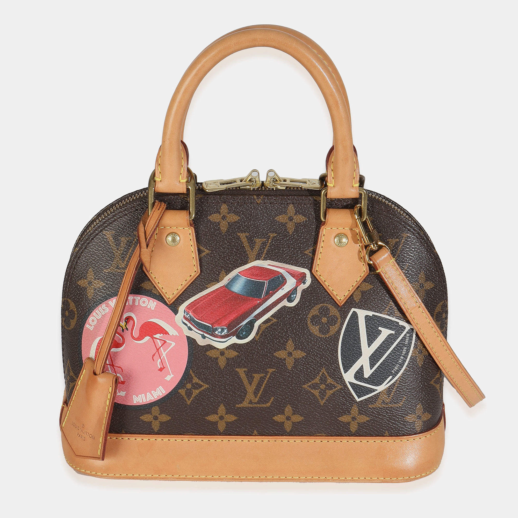 Pre Owned Louis Vuitton Monogram Canvas World Tour Alma BB