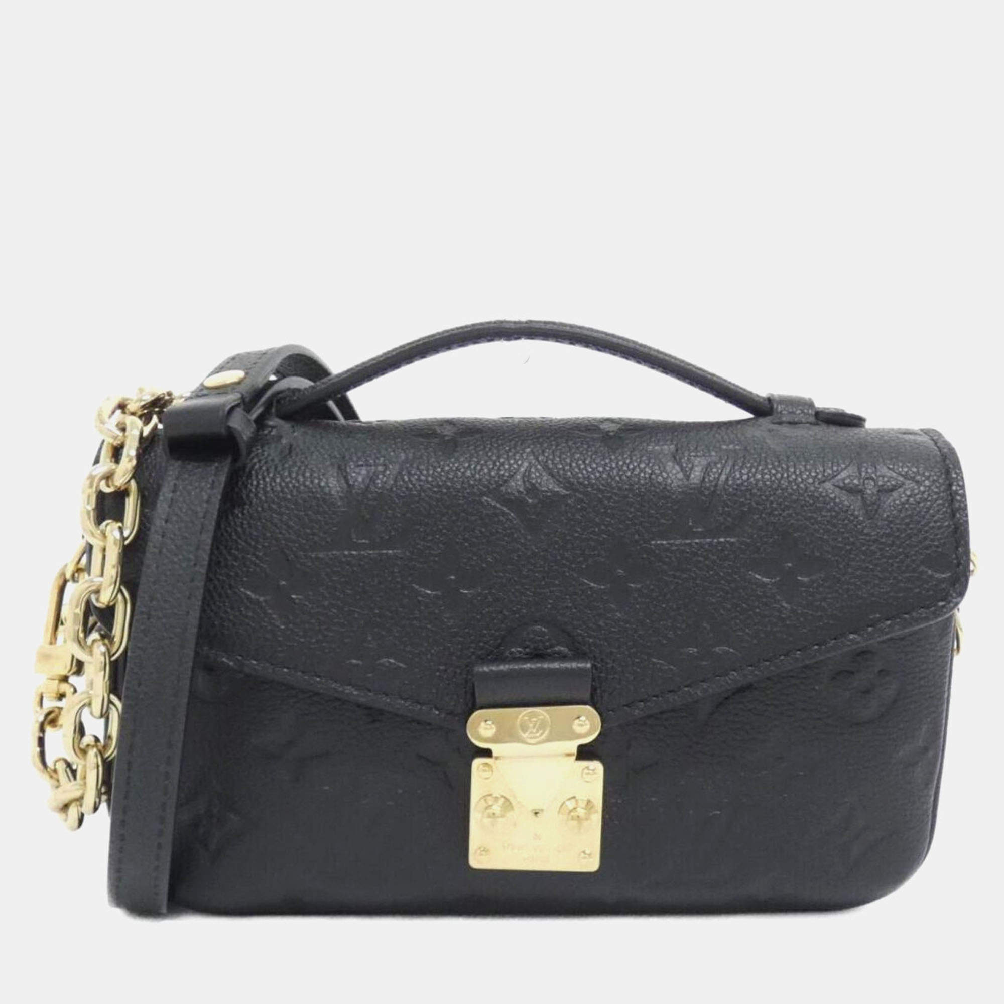 Pre Owned Louis Vuitton Monogram Empreinte Pochette Metis Ew Shoulder Bag