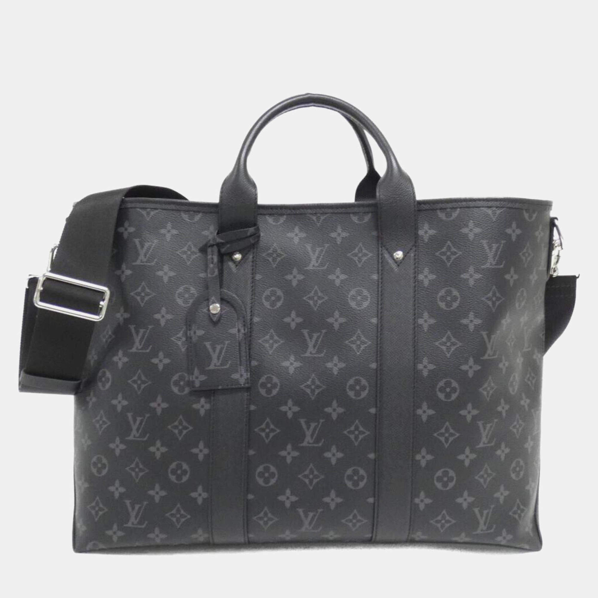 Pre Owned Louis Vuitton Taiga Lama Weekend Tote Handbag