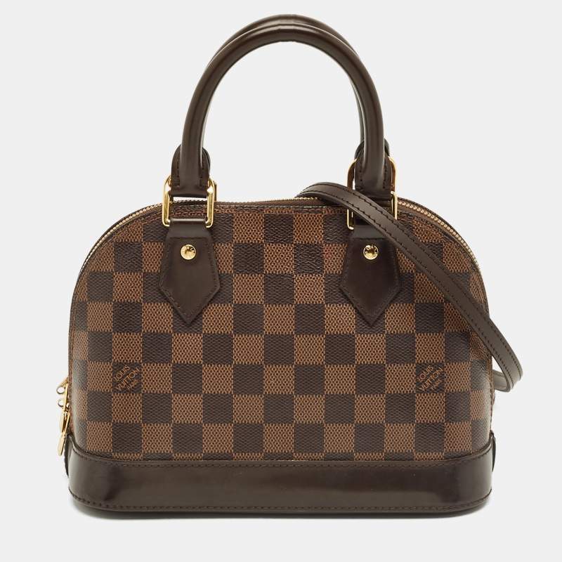 Pre Owned Louis Vuitton Damier Ebene Canvas Alma BB Bag