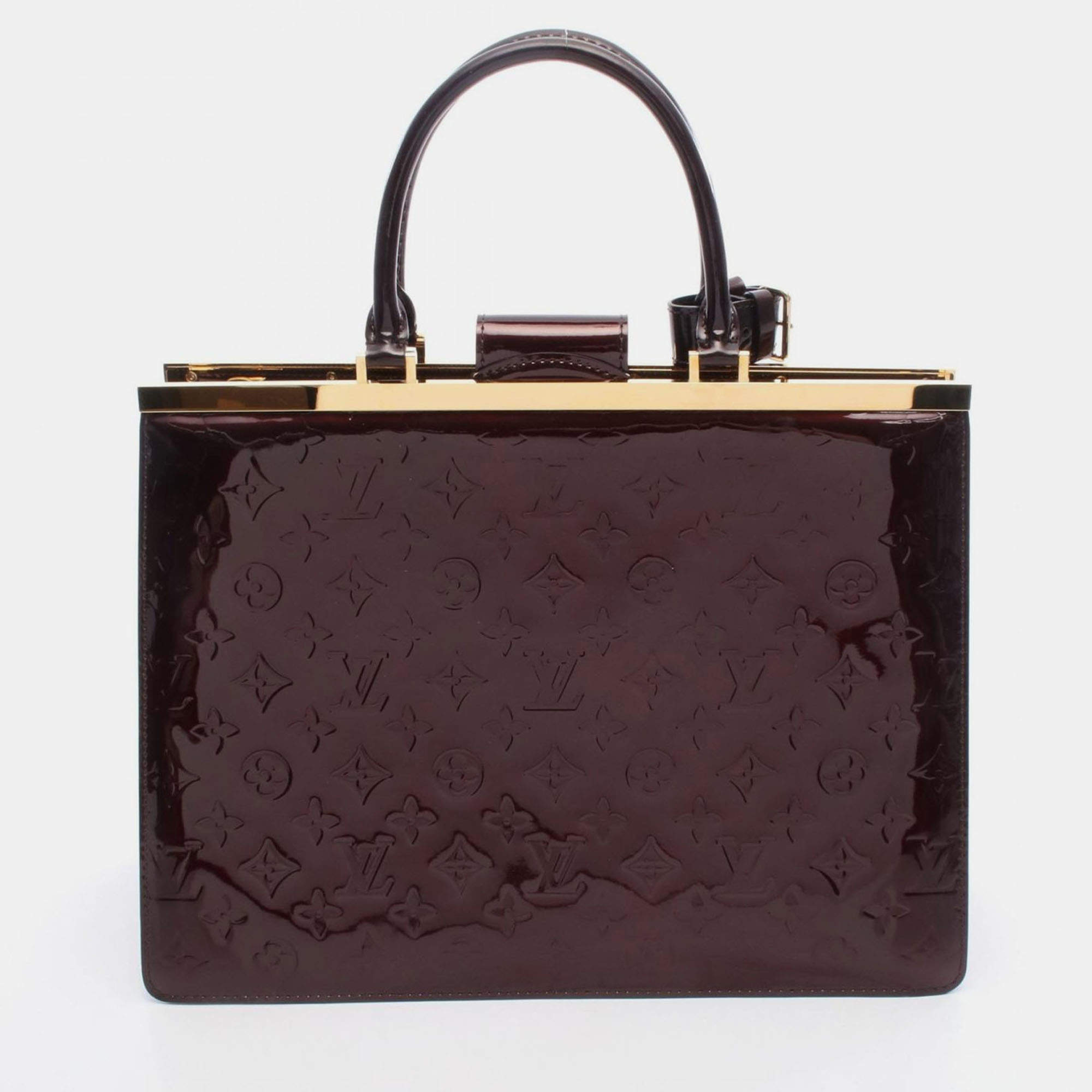 مملوكة مسبقًا Louis Vuitton Deesse GM Amarante Monogram Vernis Bag