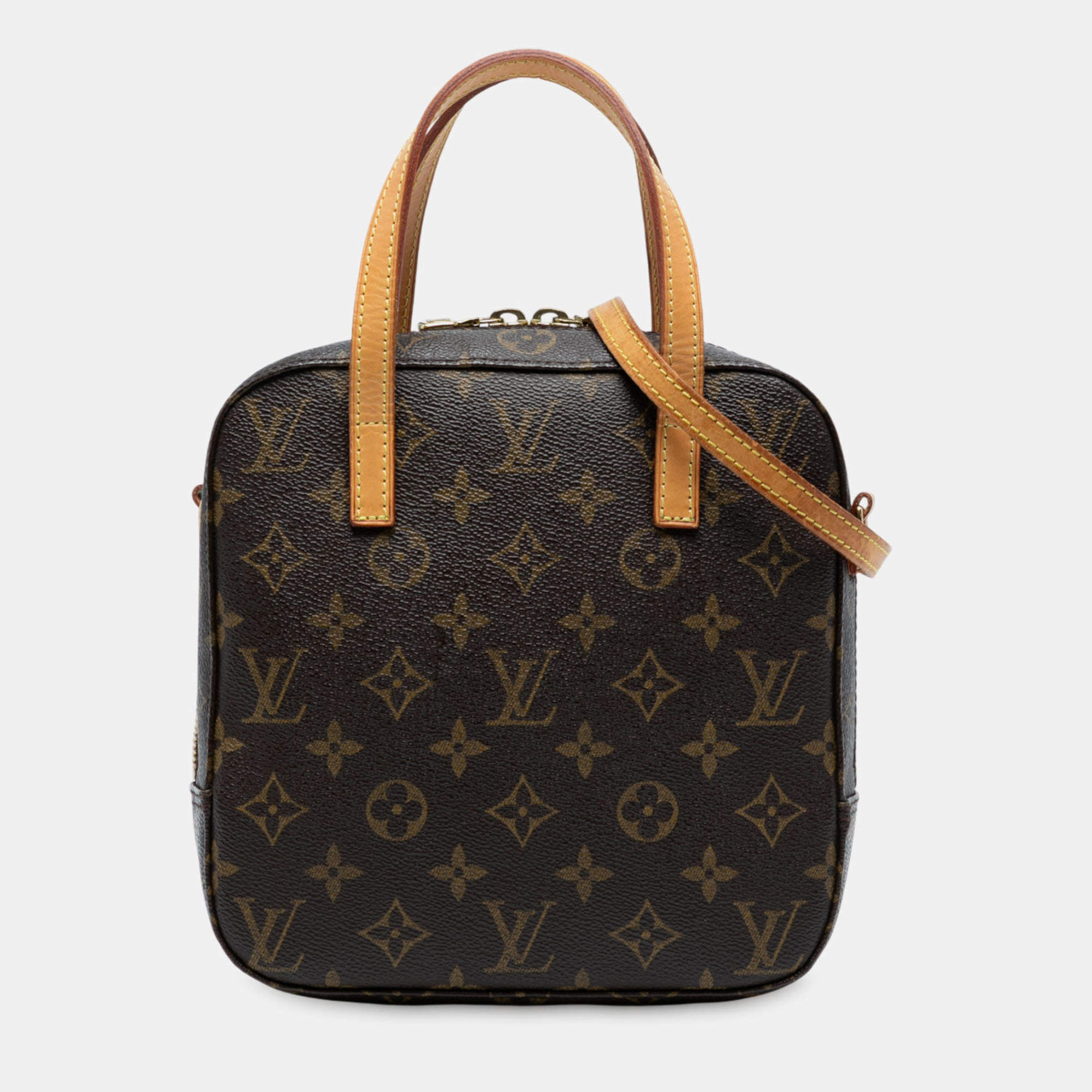 Pre Owned Louis Vuitton Brown Monogram Spontini