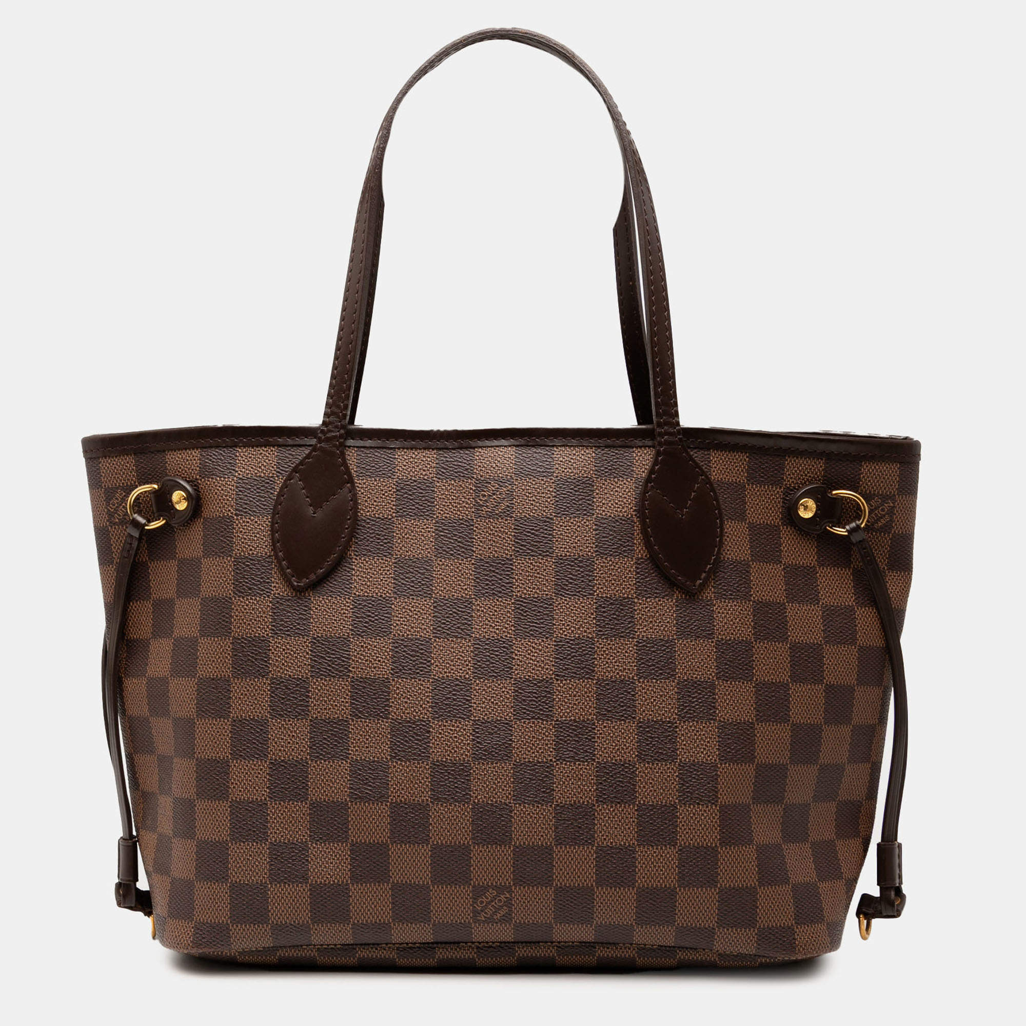 Pre Owned Louis Vuitton Brown Damier Ebene Neverfull PM