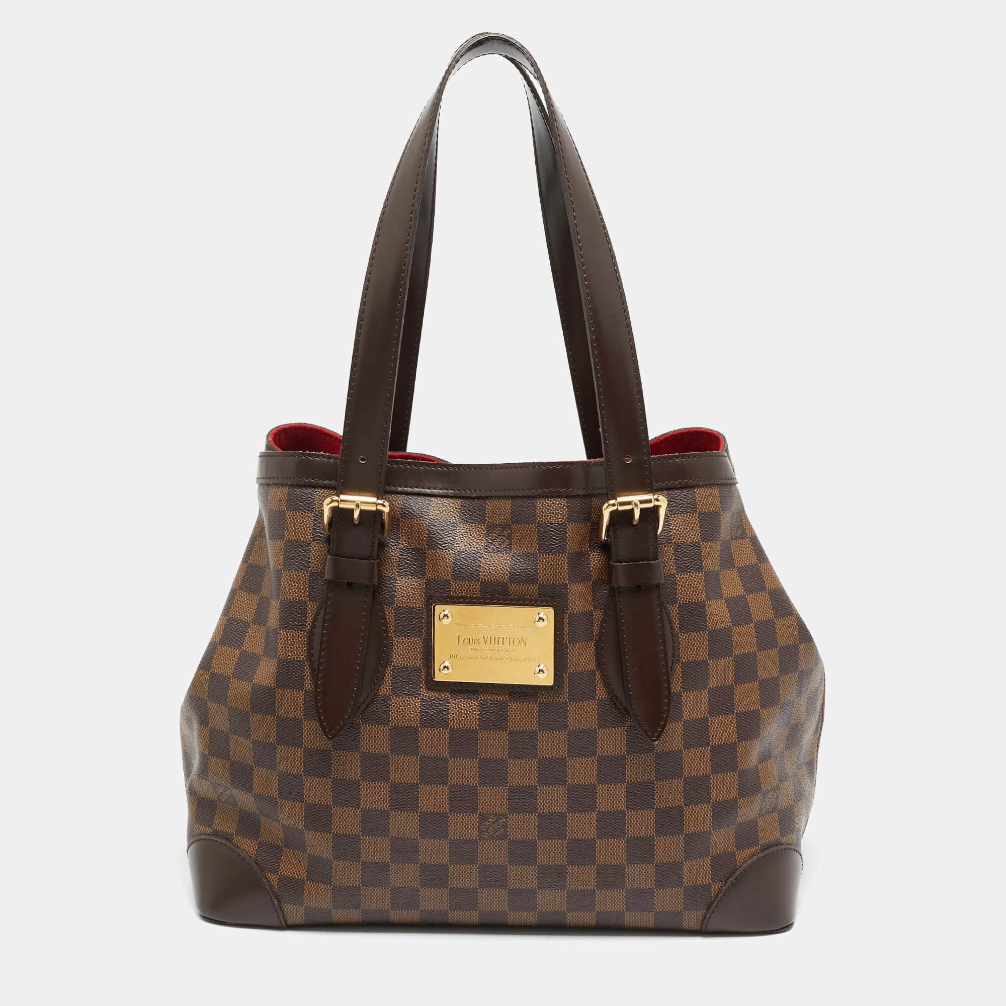 Pre Owned Louis Vuitton Damier Ebene Canvas Hampstead MM Bag