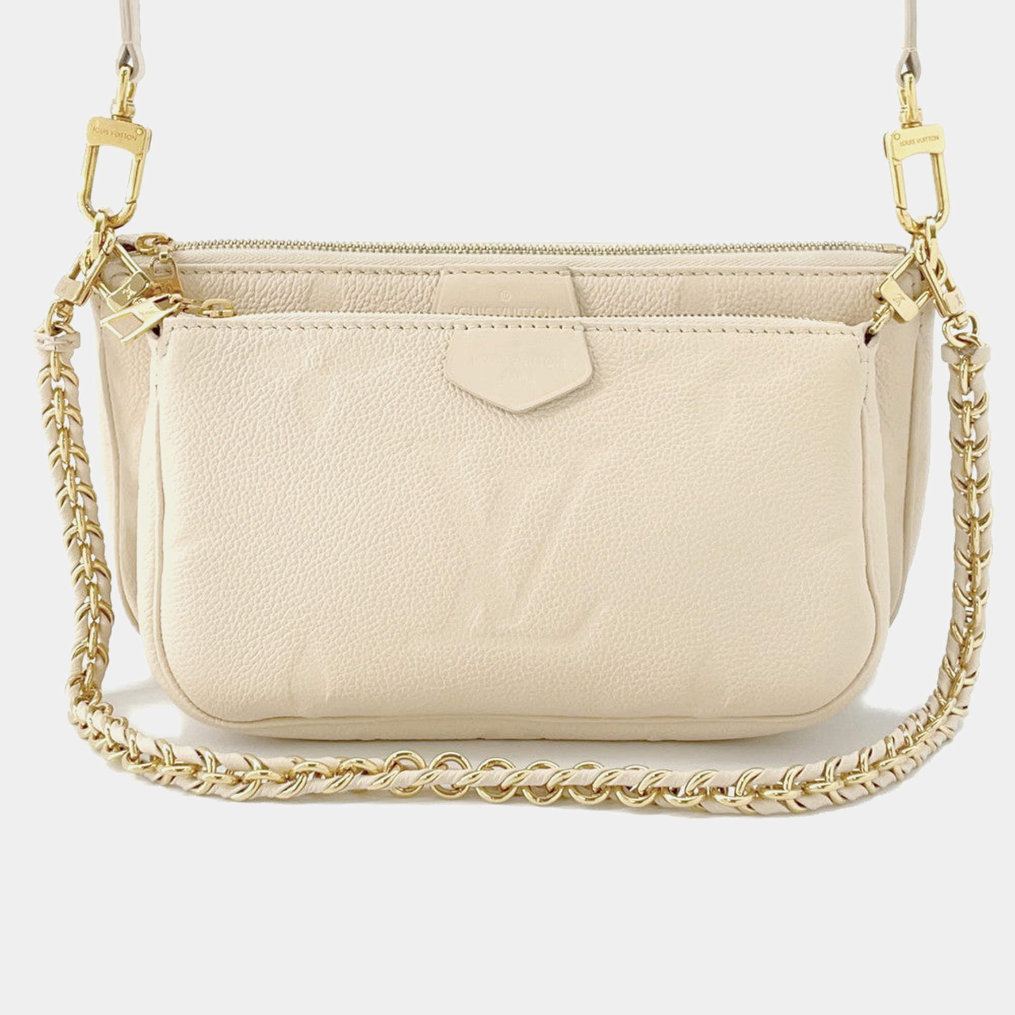 Pre Owned Louis Vuitton Multi Pochette Accessoires Claim Monogram Empreinte Leather