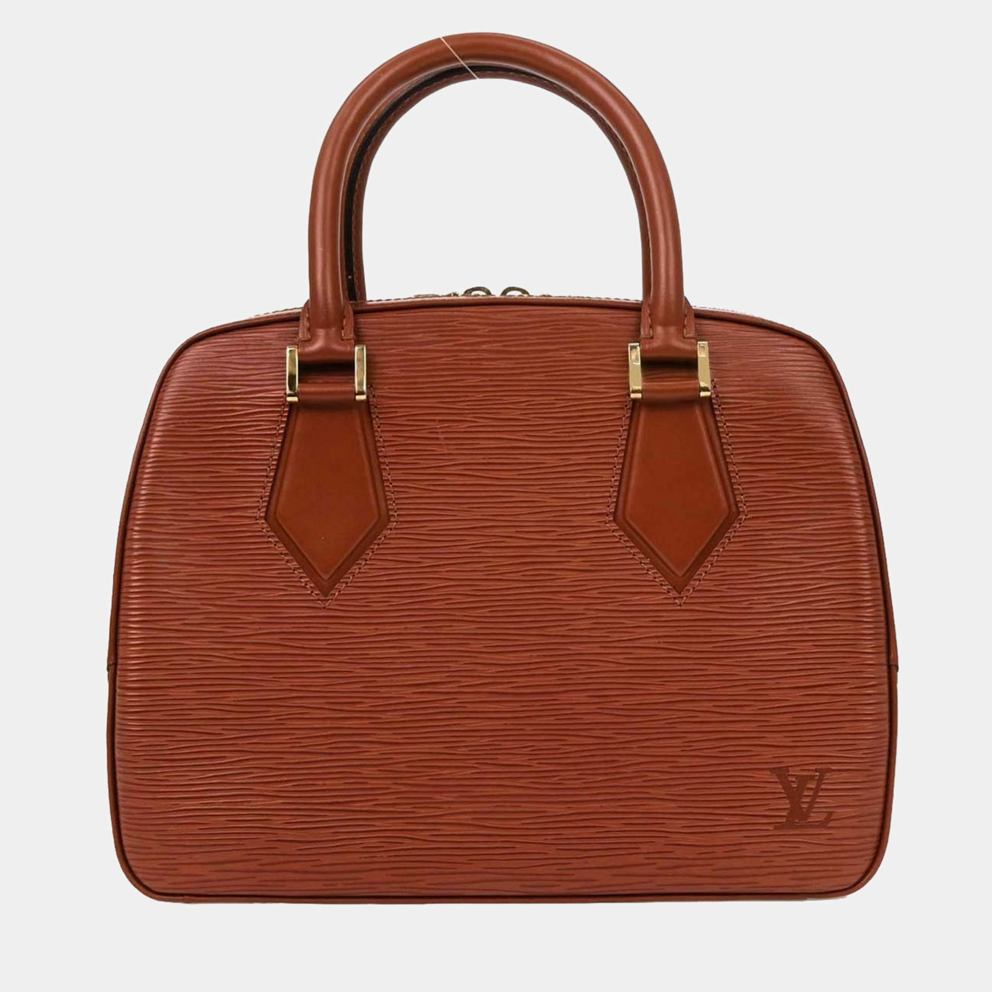 مملوكة مسبقًا Louis Vuitton Sablon Brown Epi Leather Top Handle Bag