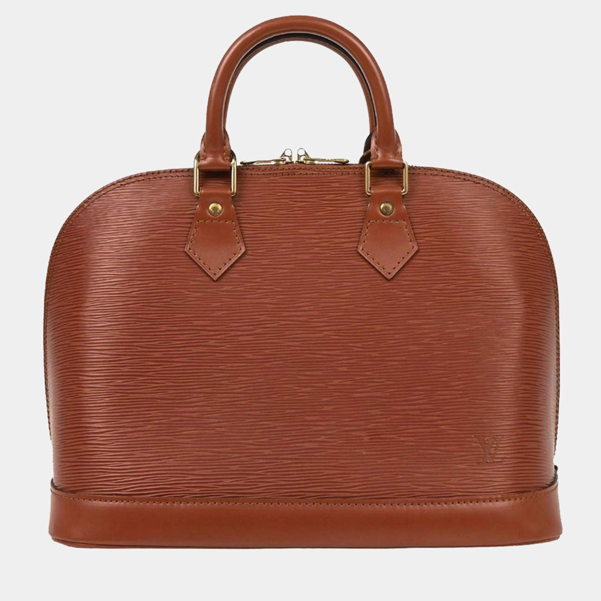 Pre Owned Louis Vuitton Brown Epi Alma Handbag