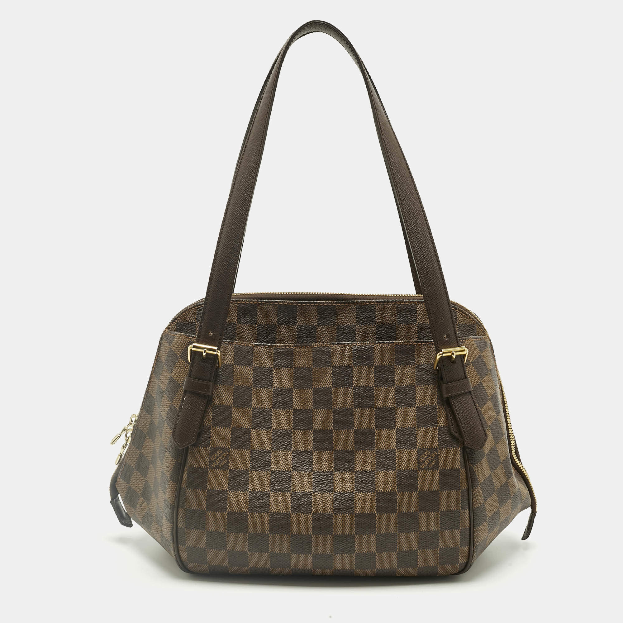 Pre Owned Louis Vuitton Damier Ebene Canvas Belem MM Bag