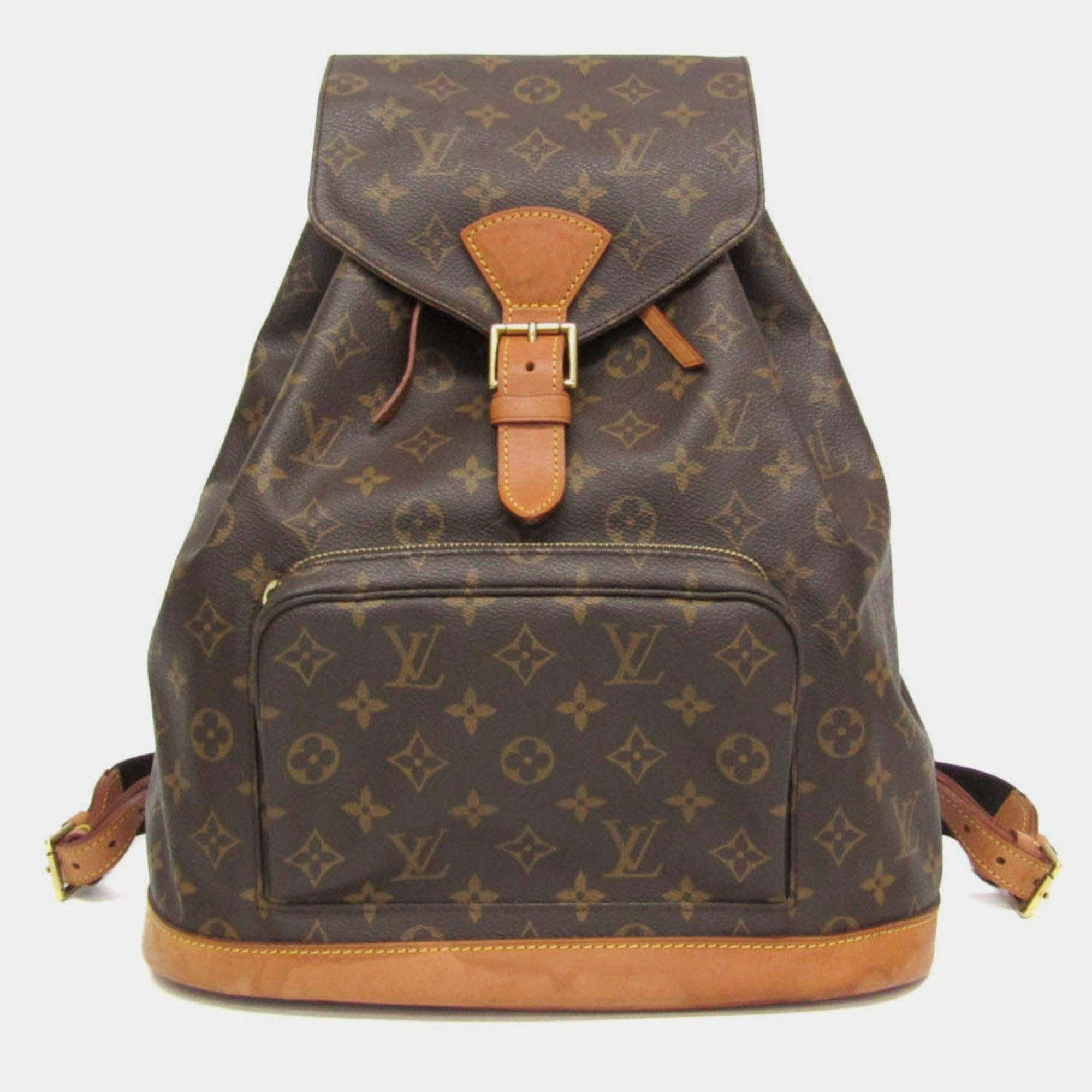 Pre Owned Louis Vuitton Monogram Montsouris GM Backpack Monogram