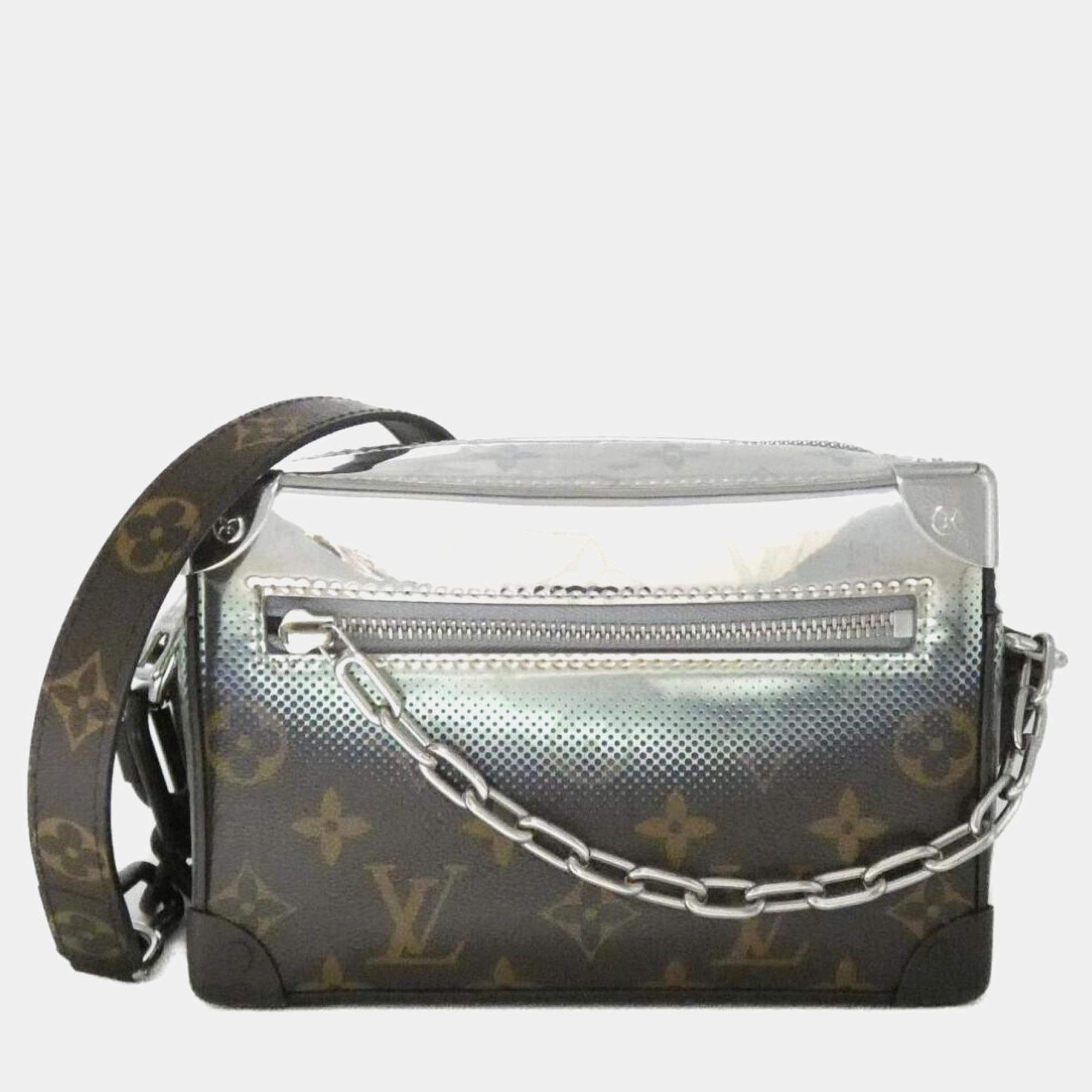 Pre Owned Louis Vuitton Monogram Metallic Nebula Mini Soft Trunk Shoulder Bag