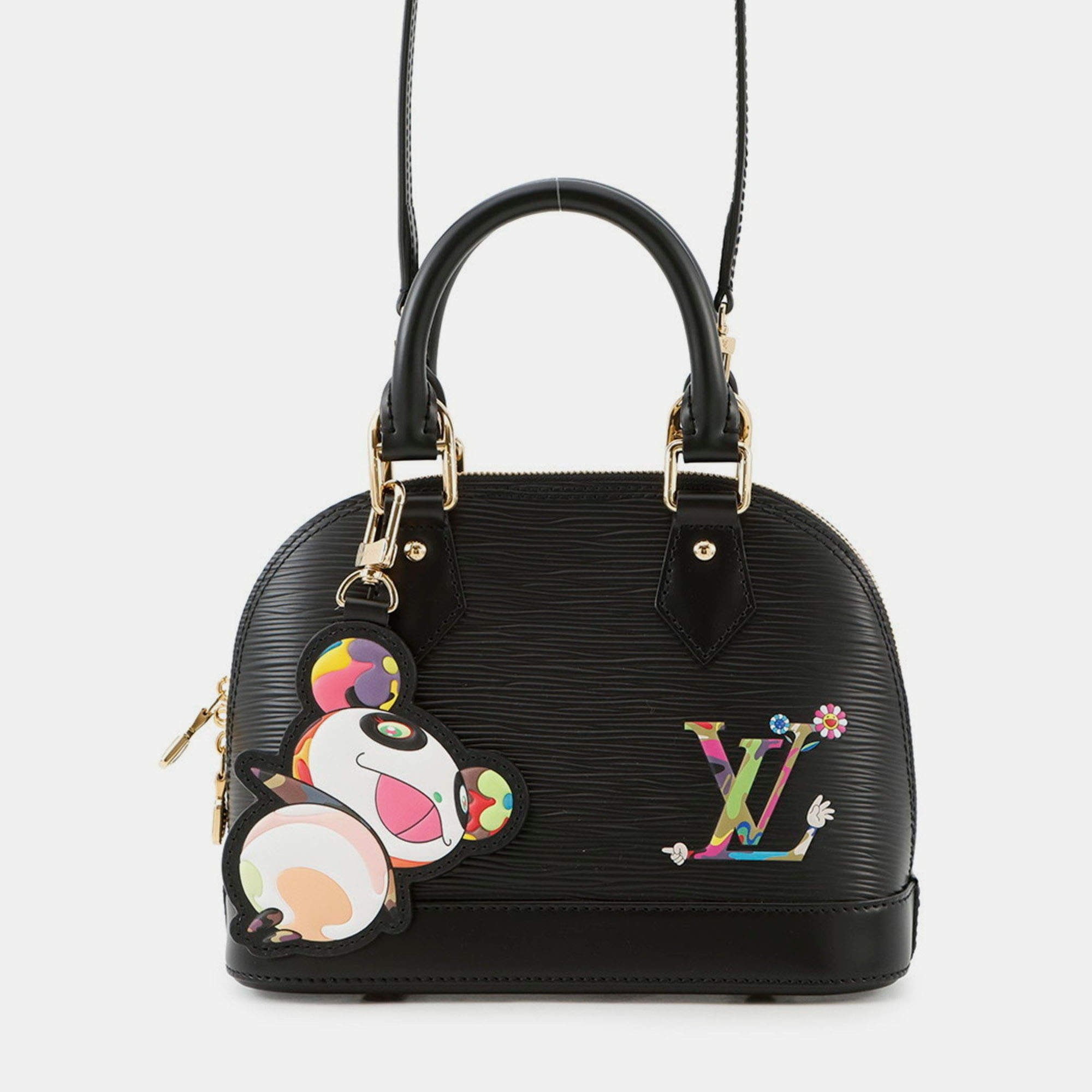 Pre Owned Louis Vuitton Epi Leather Handbag Lv X Tm Alma Bb Black Shoulder Bag.