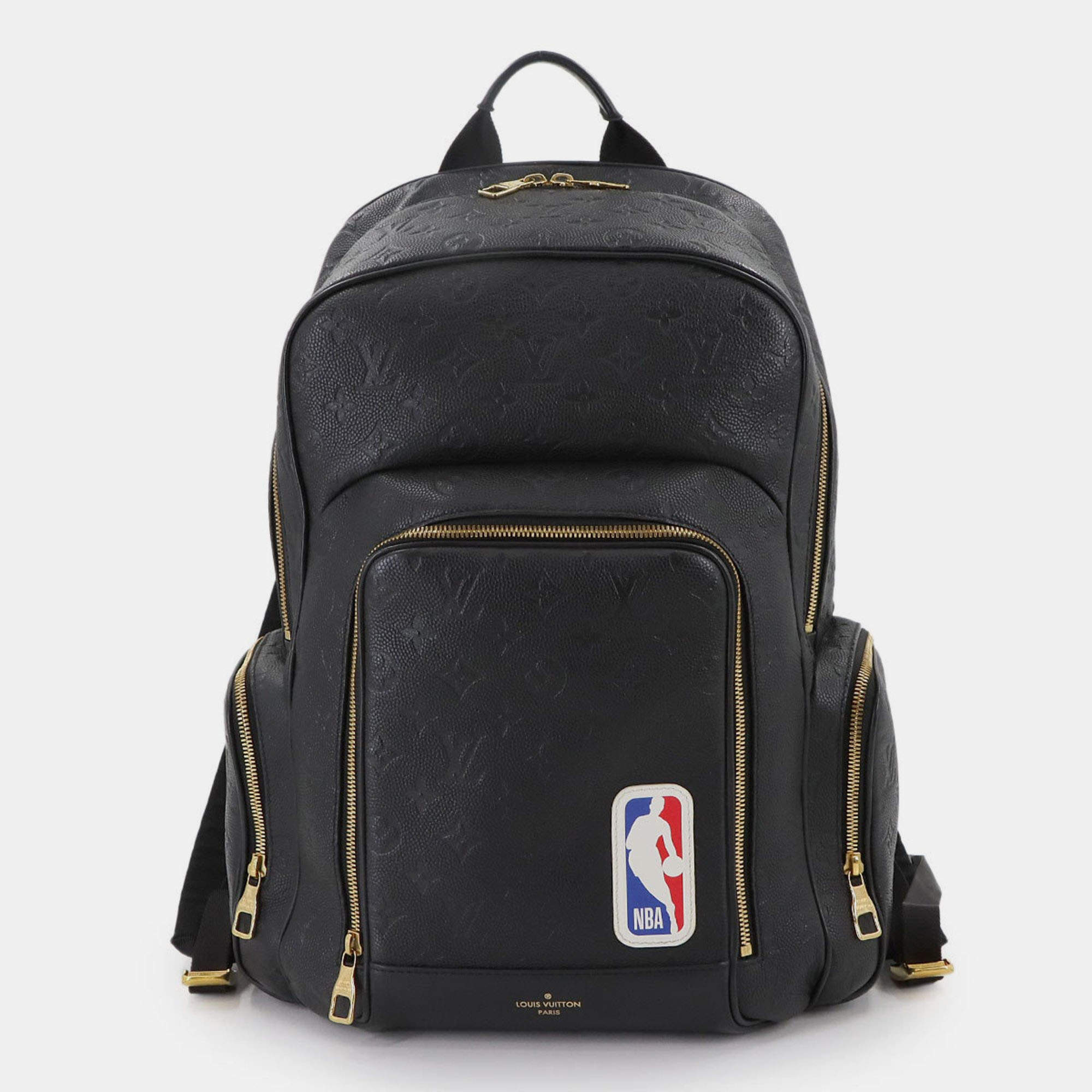 Pre Owned Louis Vuitton Lvxnba Basketball Backpack Monogram Empreinte Leather Black Backpack