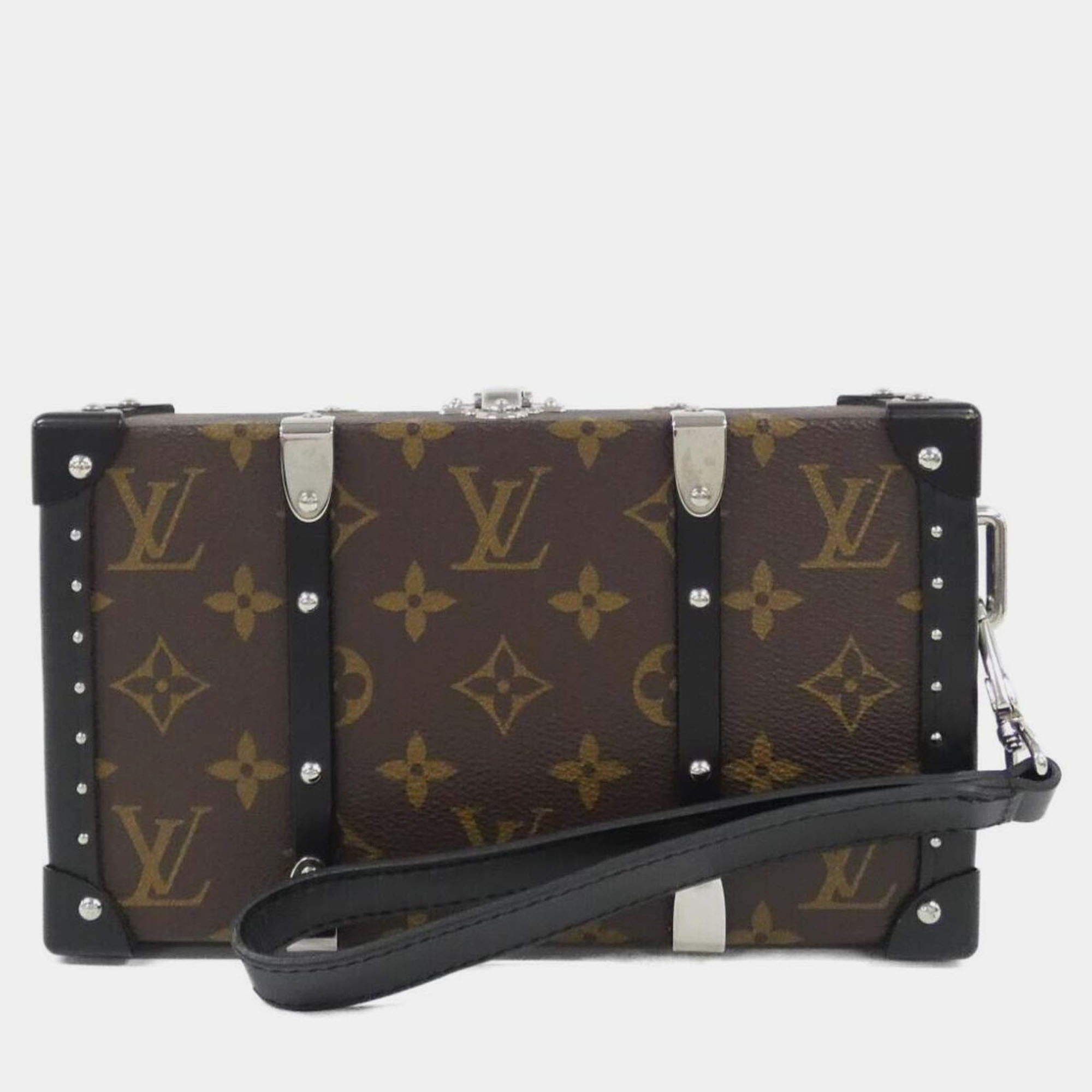 Pre Owned Louis Vuitton Monogram Macassar Wallet Trunk Handbag