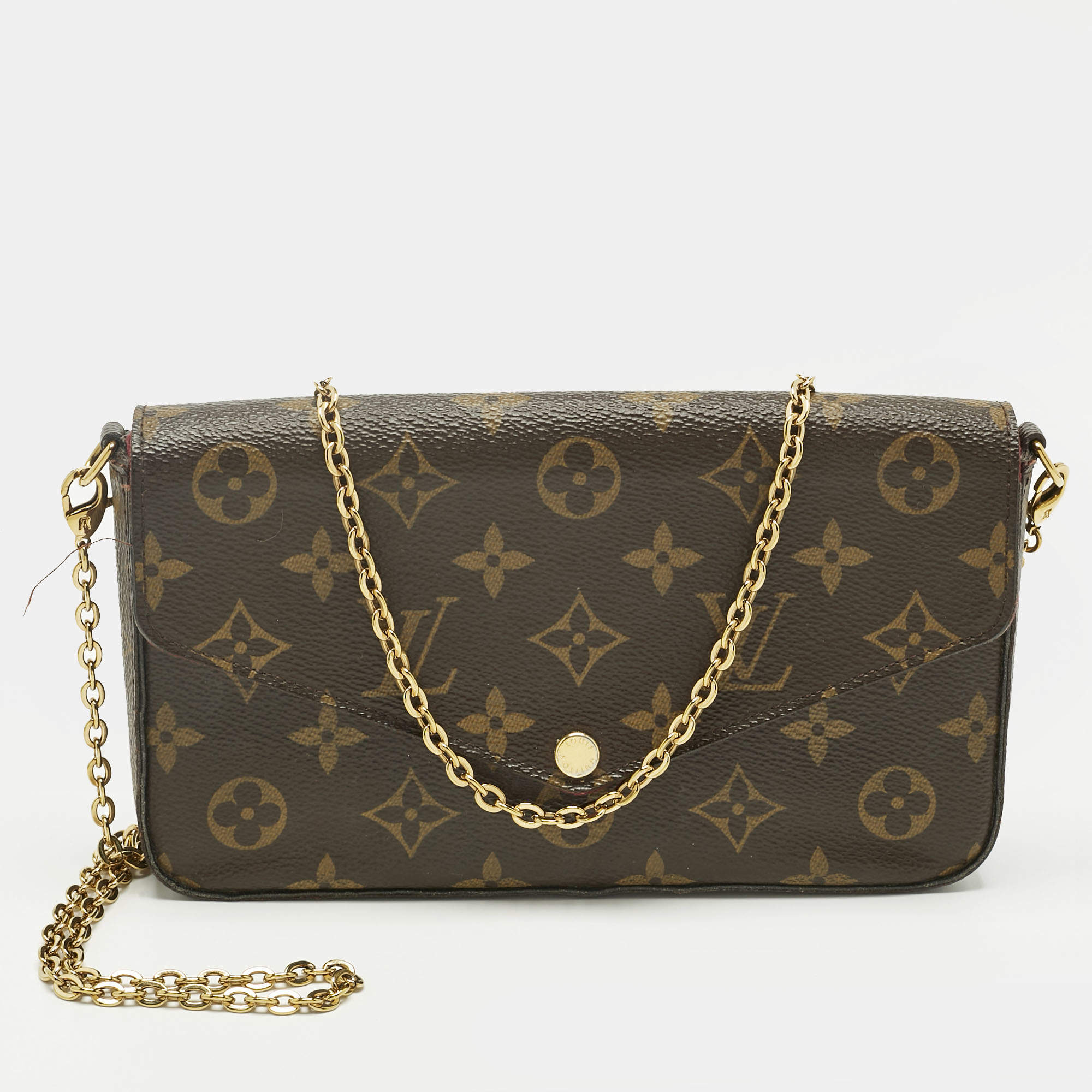 Pre Owned Louis Vuitton Monogram Canvas Pochette Felicie Bag