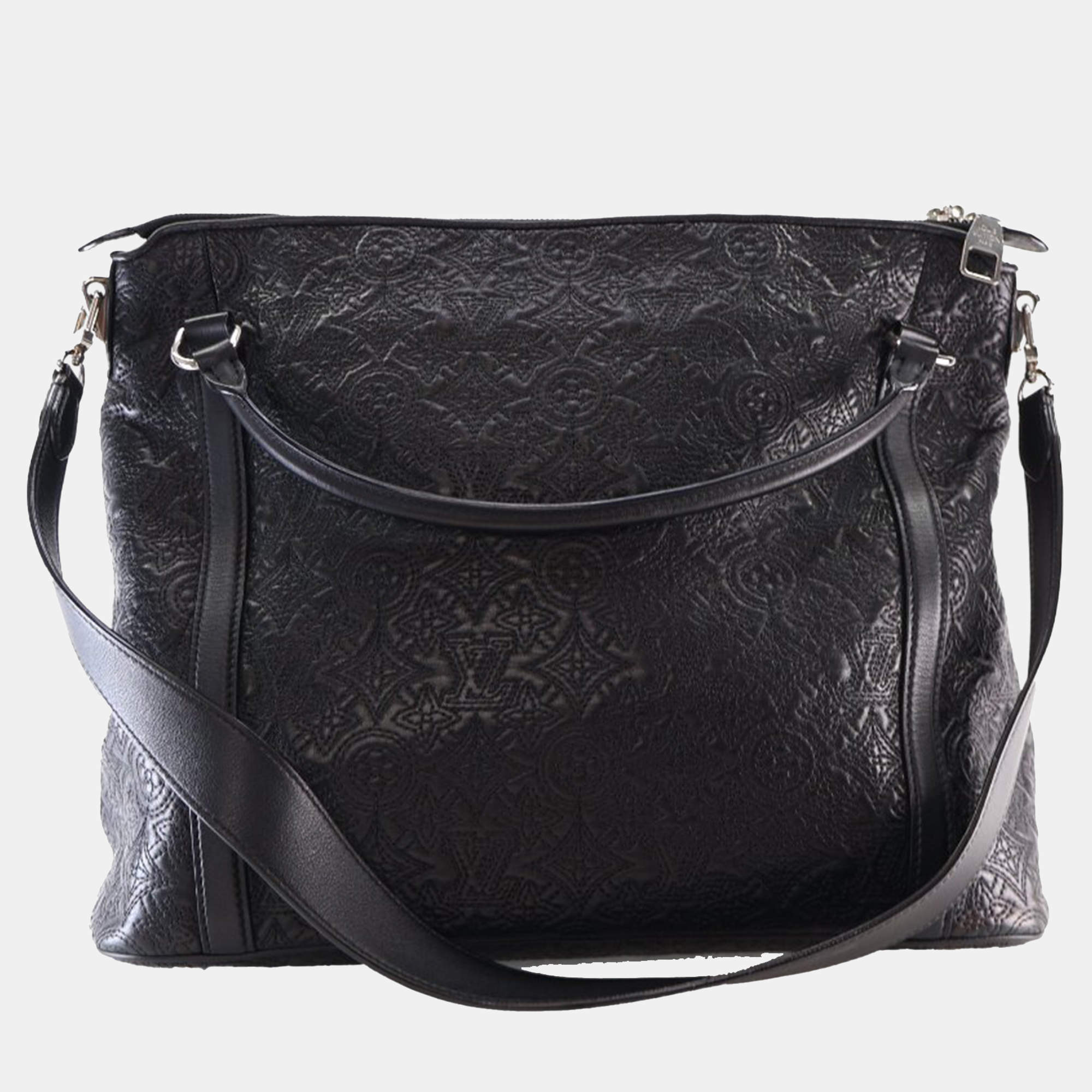 Pre Owned Louis Vuitton Black Monogram Antheia Ixia MM