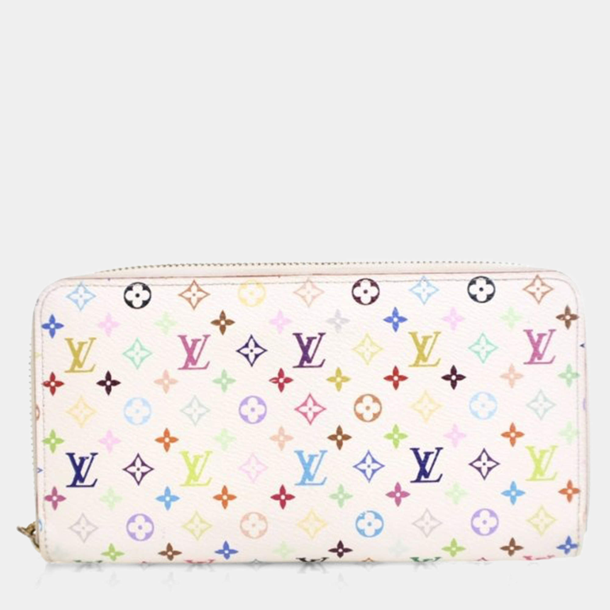 Pre Owned Louis Vuitton Monogram Multicolor Zippy Wallet