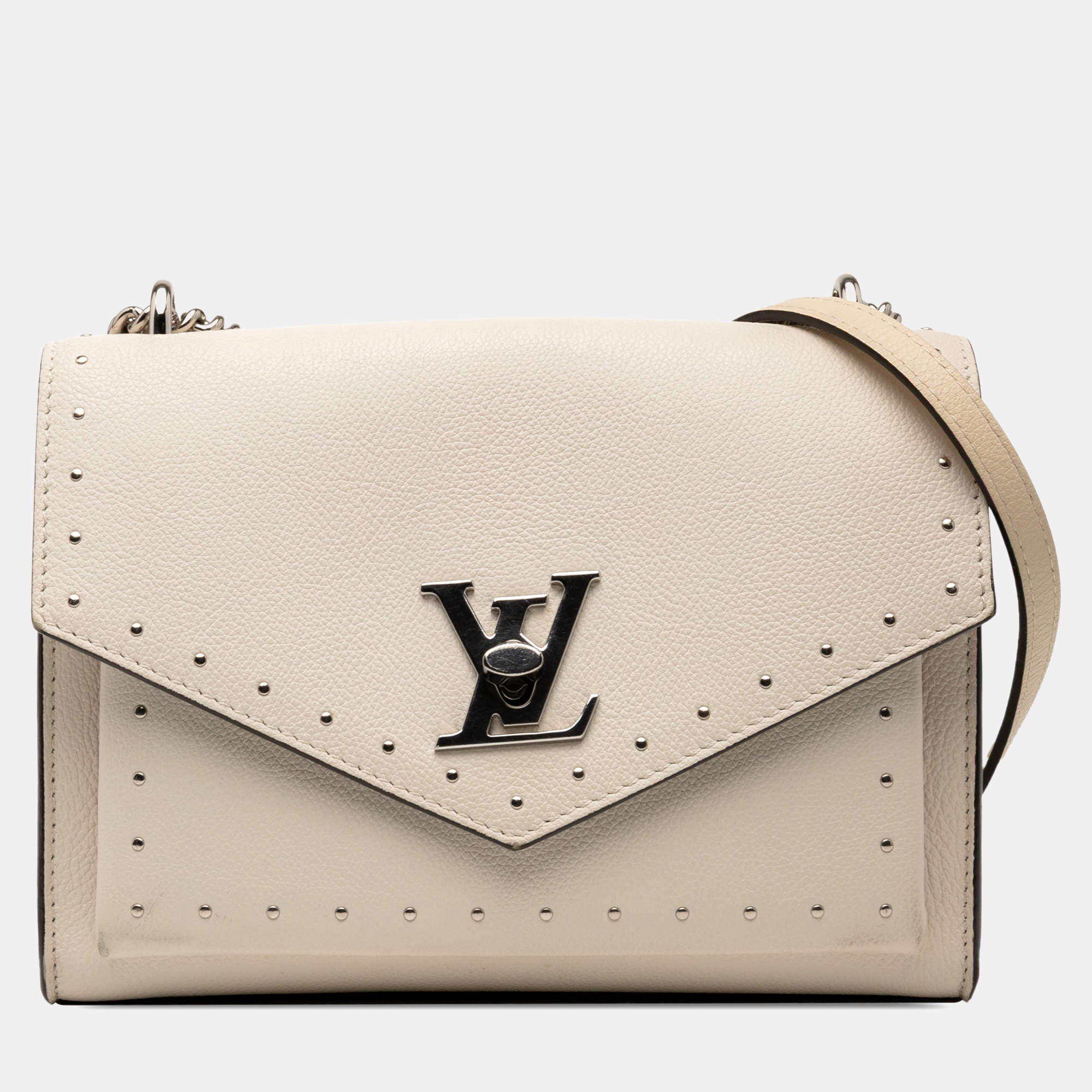 Pre Owned Louis Vuitton White MyLockMe BB