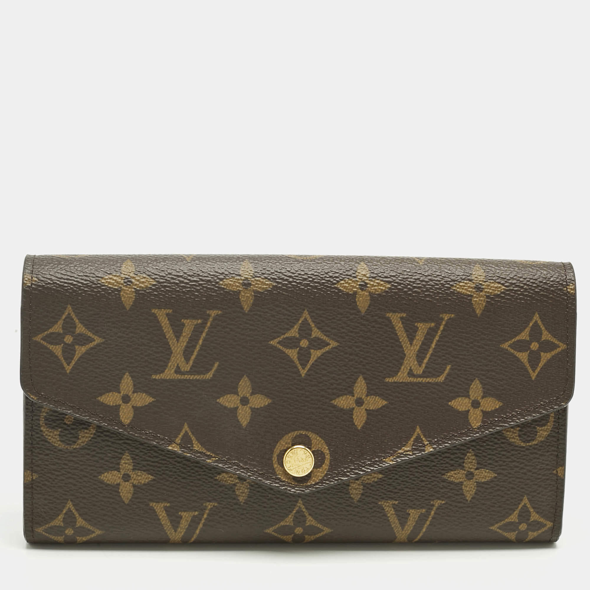 Pre Owned Louis Vuitton Monogram Canvas Sarah Wallet