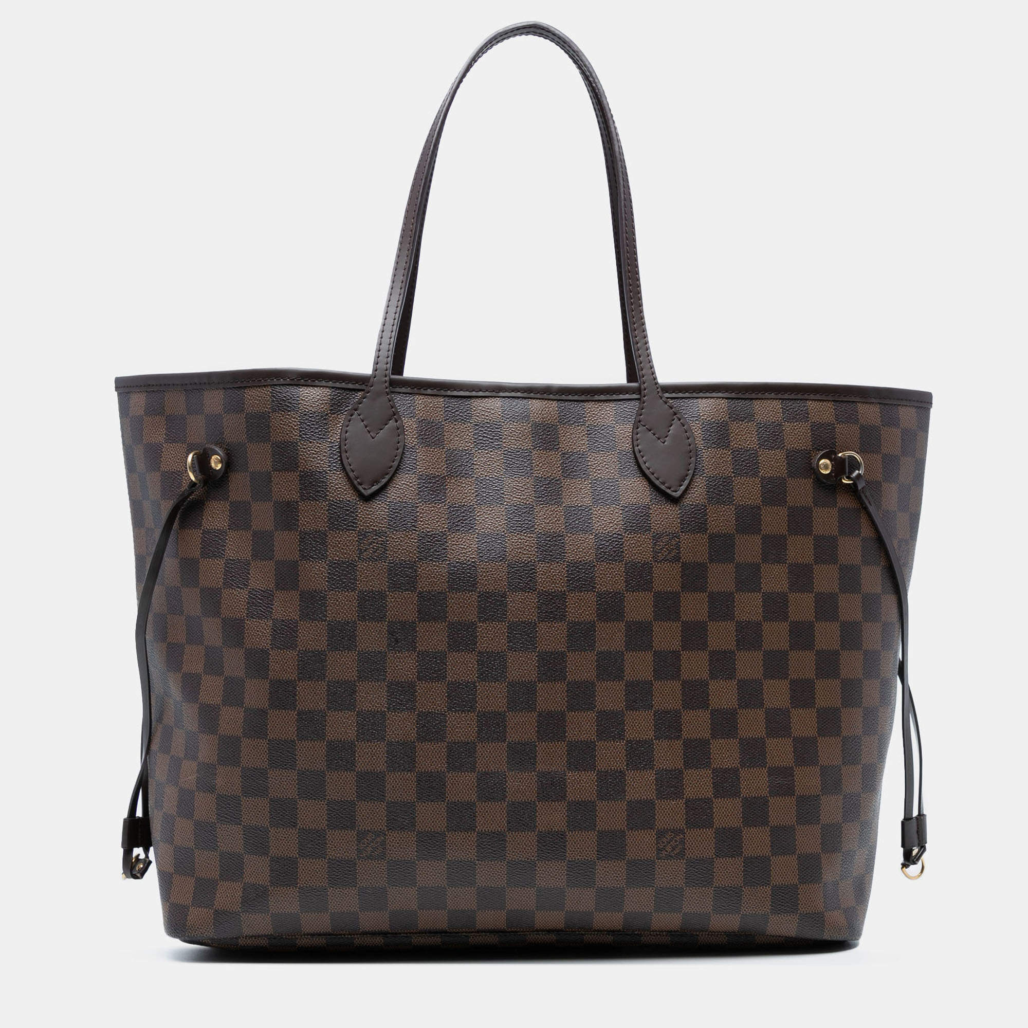 Pre Owned Louis Vuitton Brown Damier Ebene Neverfull GM