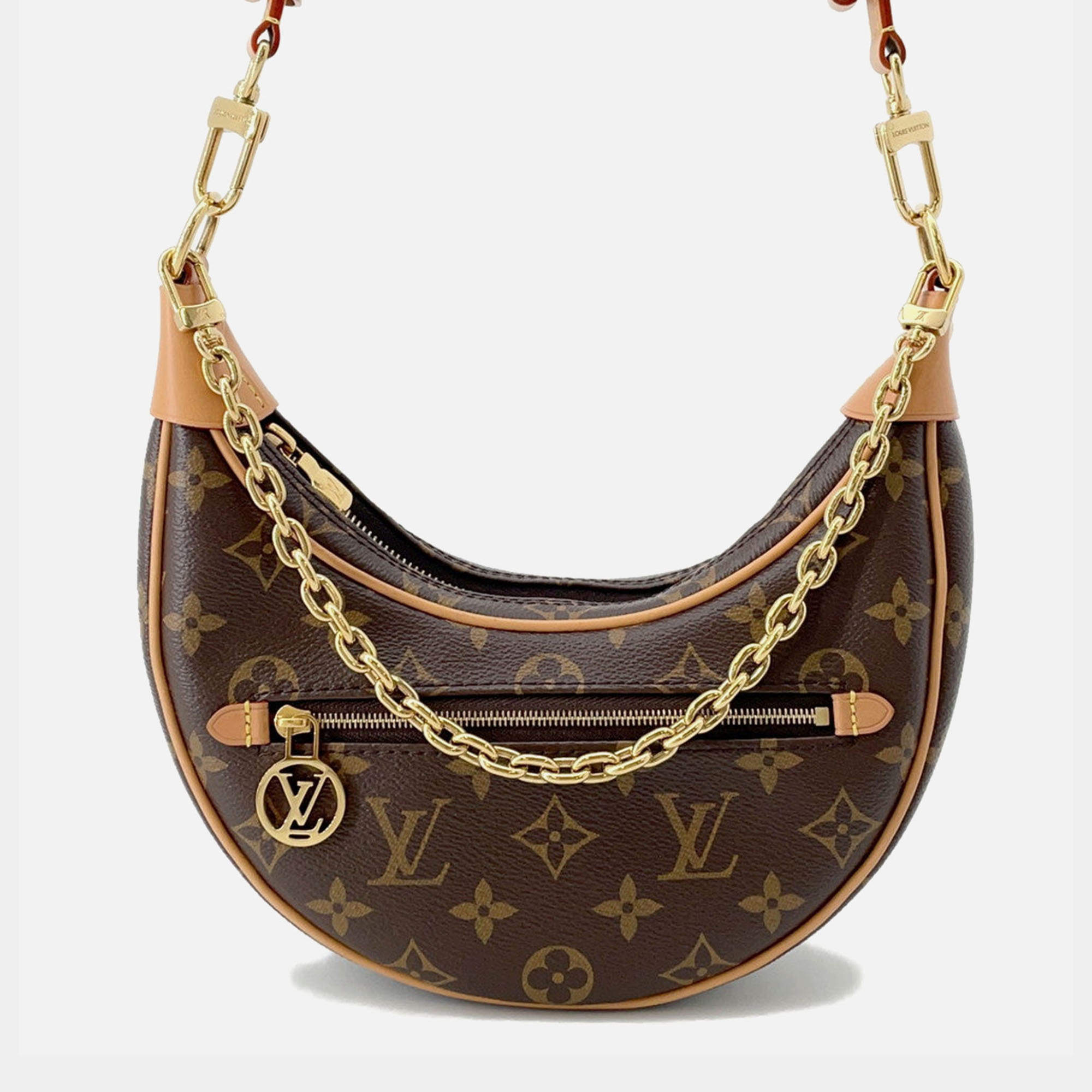 Pre Owned Louis Vuitton Loop Beige Monogram